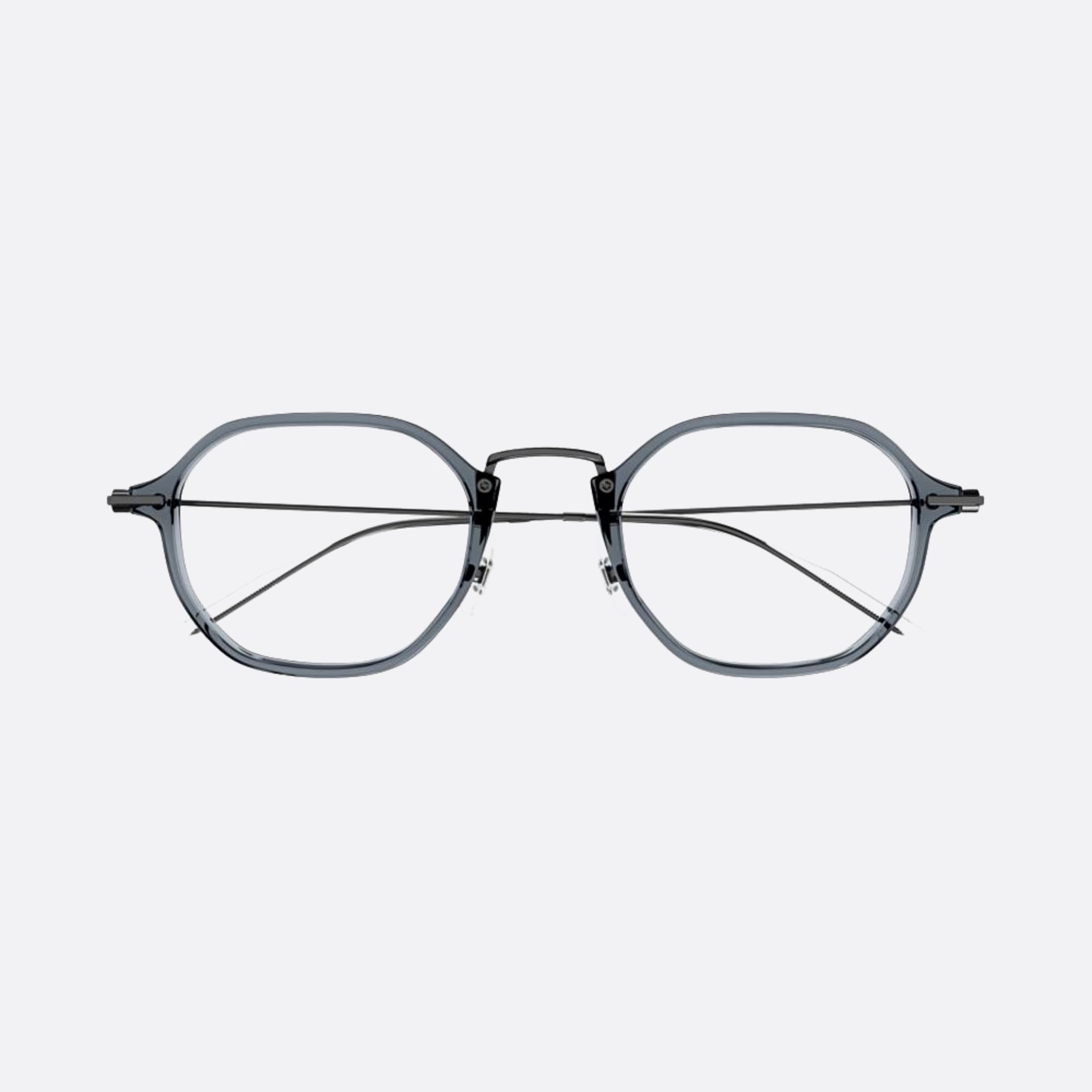 Montblanc 50mm Grey Squared Man Eyeglasses - Main View