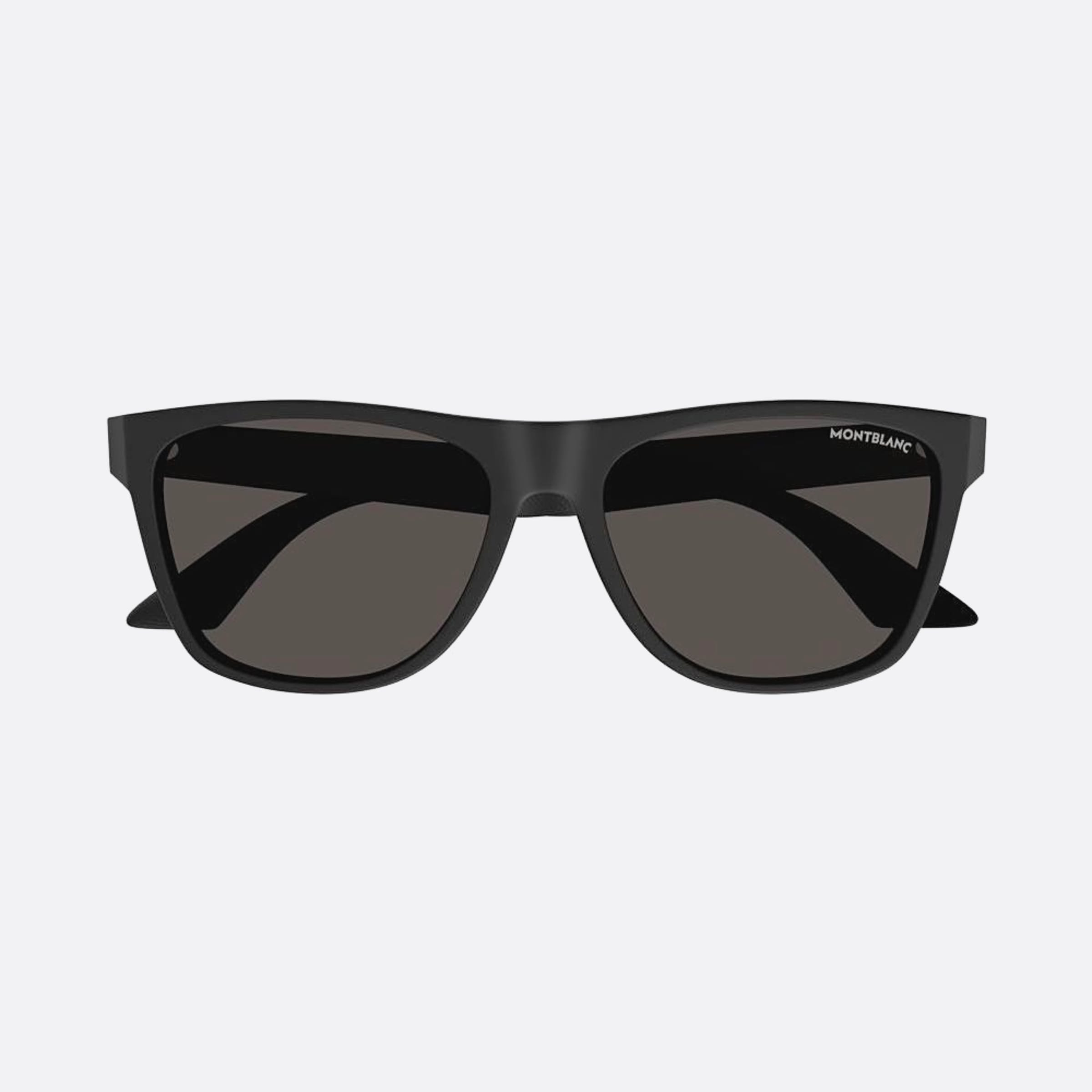 Montblanc 56mm Black Squared Man Sunglasses - Main View