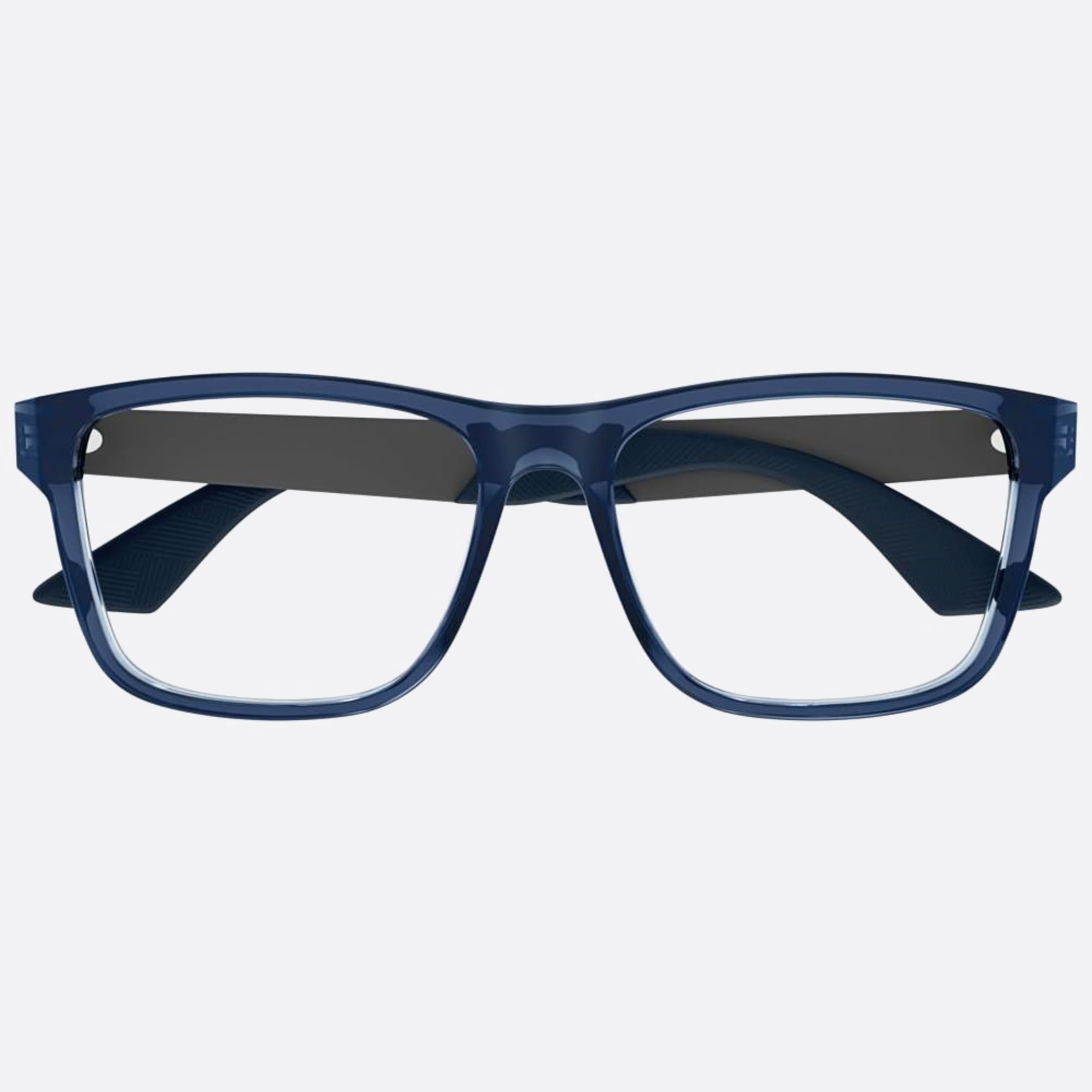 Montblanc 56mm Blue Squared Man Eyeglasses - Main View