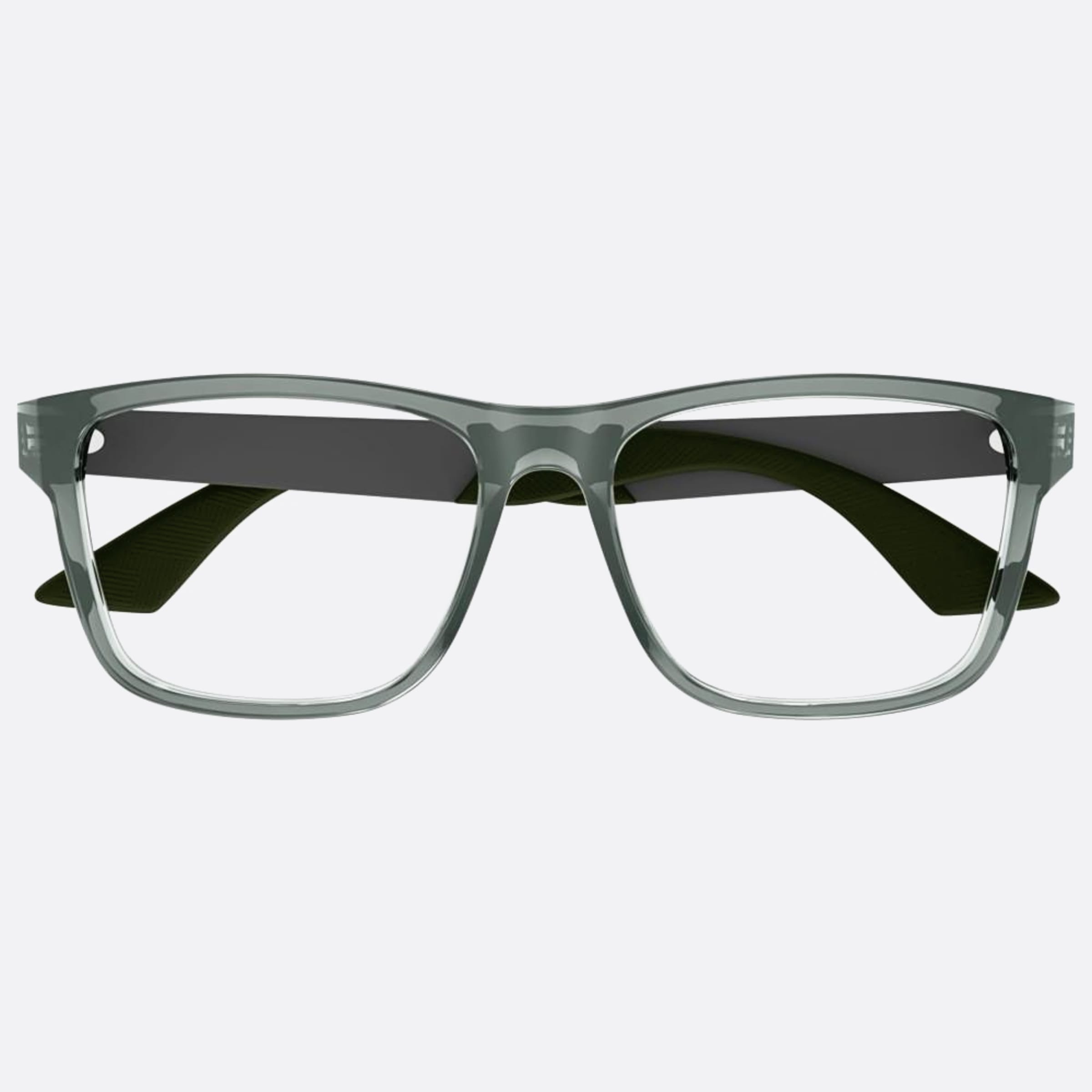 Montblanc 56mm Grey Squared Man Eyeglasses - Main View