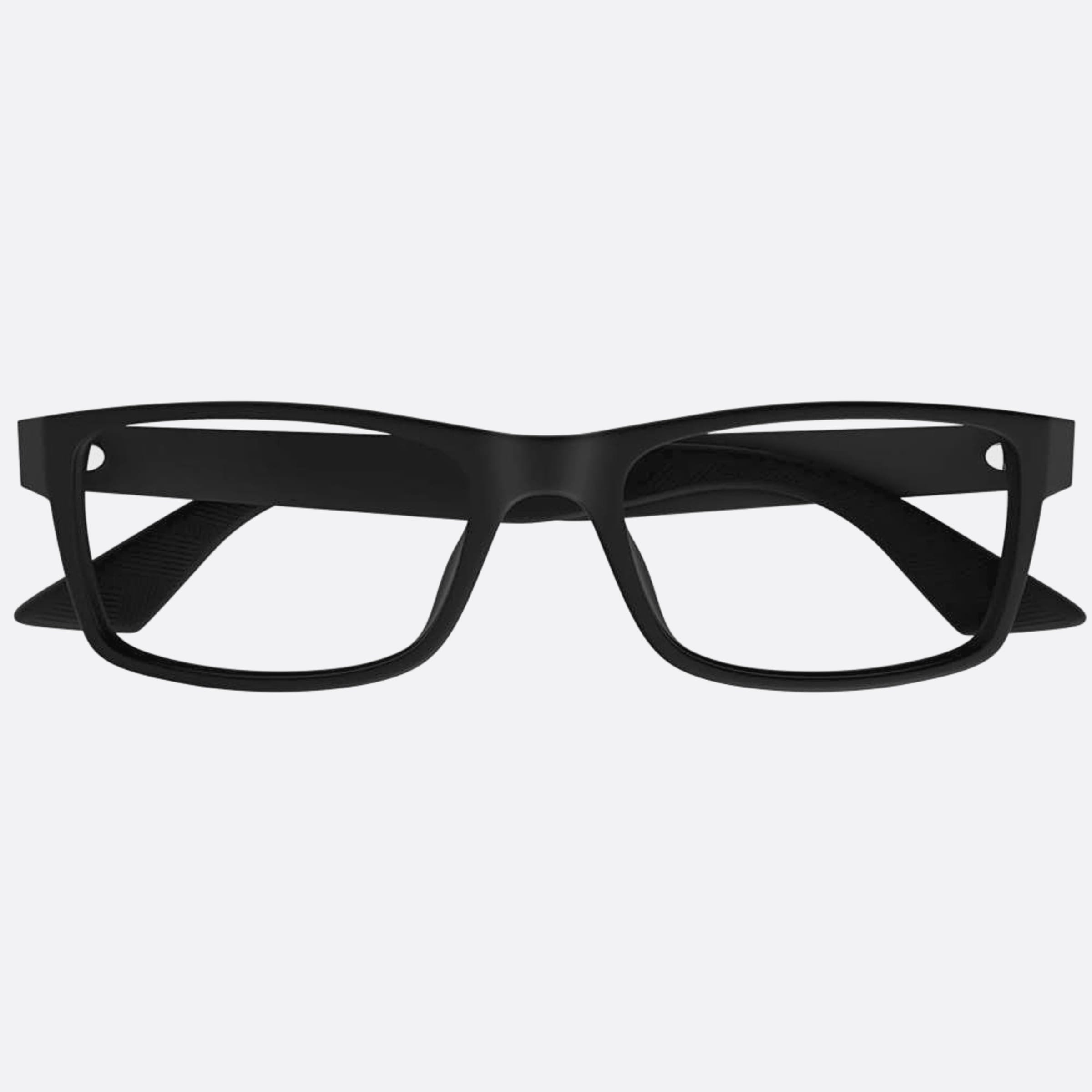 Montblanc 56mm Black Squared Man Eyeglasses - Main View