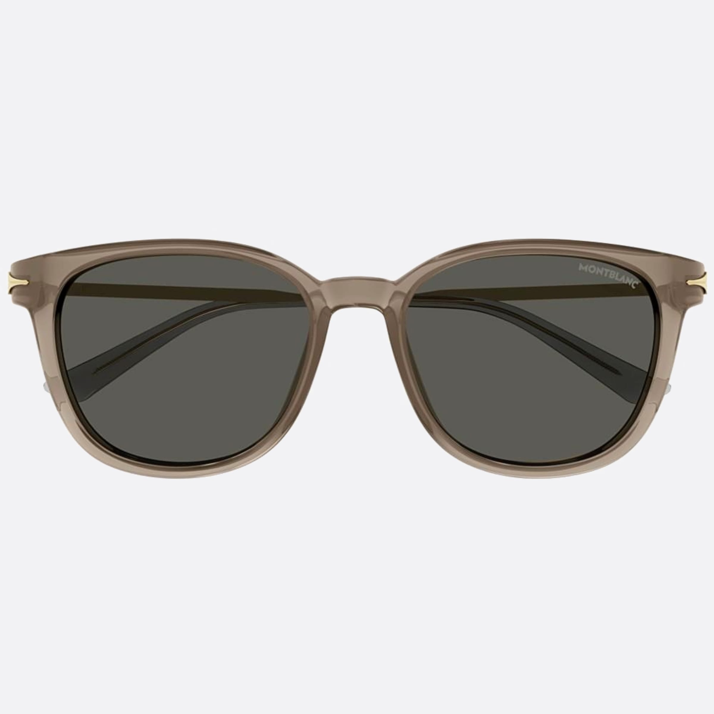 Montblanc 55mm Mb0304sa Brown Squared Men Sunglasses - Main View