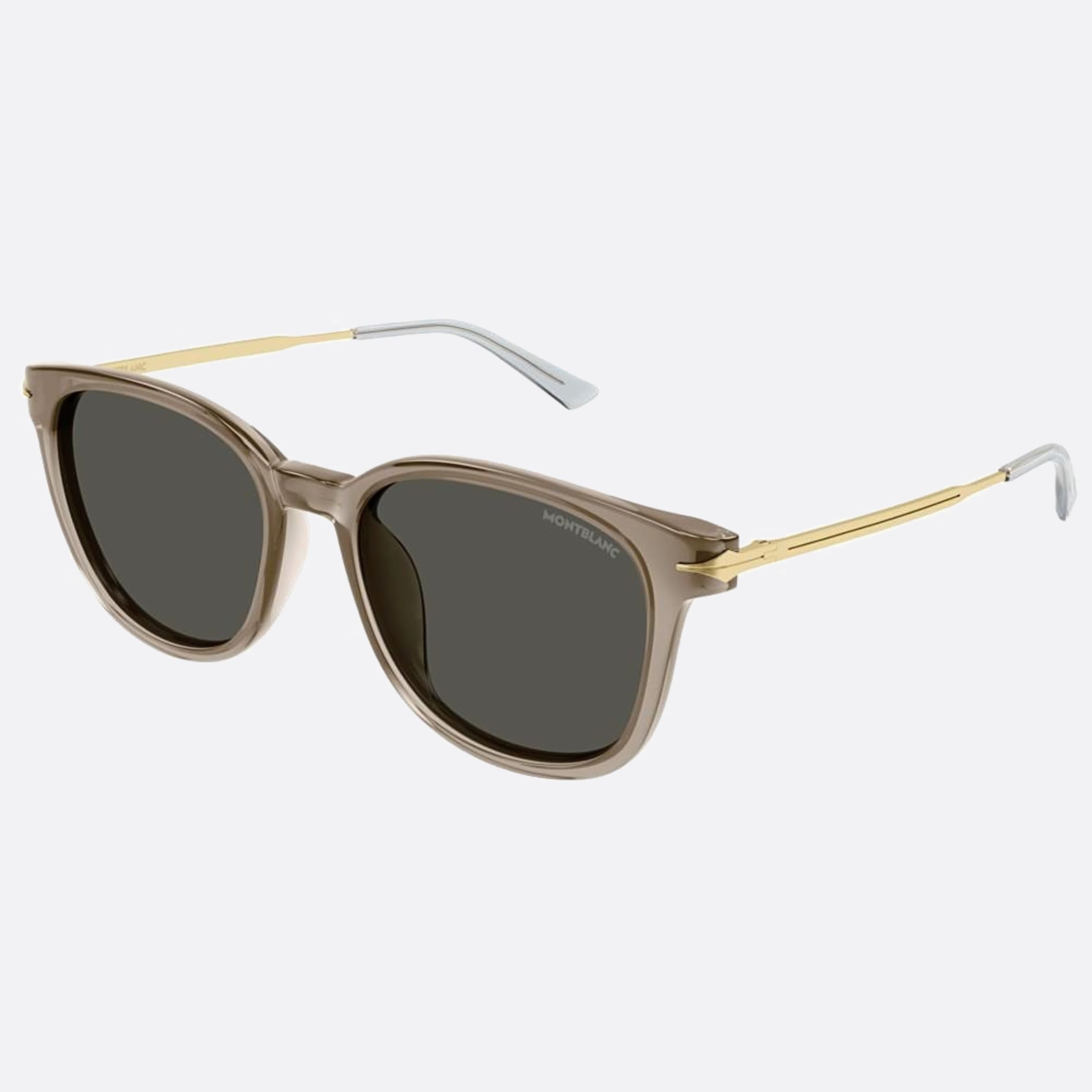 Montblanc 55mm Mb0304sa Brown Squared Men Sunglasses - Side View