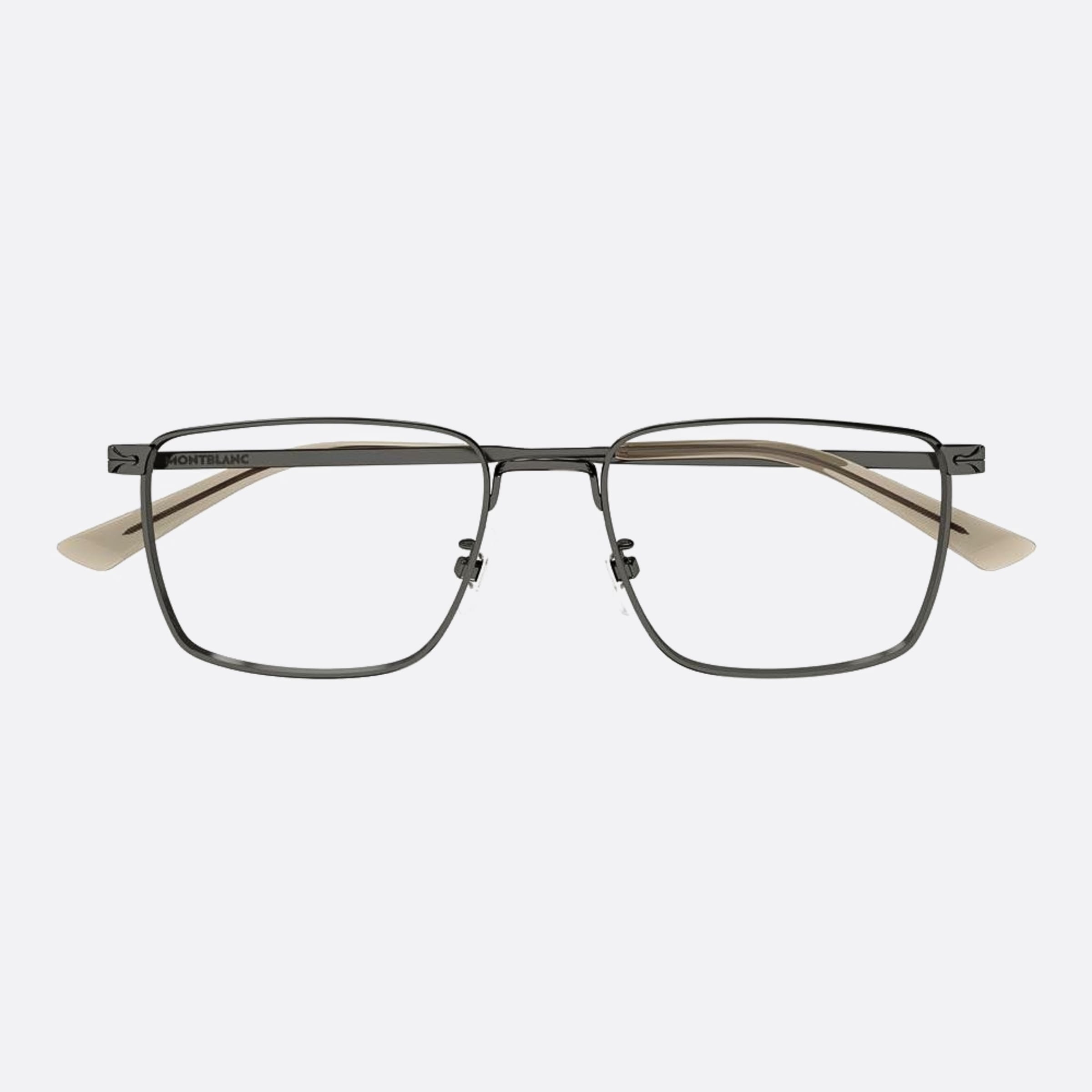 Montblanc 54mm Grey Squared Men Eyeglasses - Main View