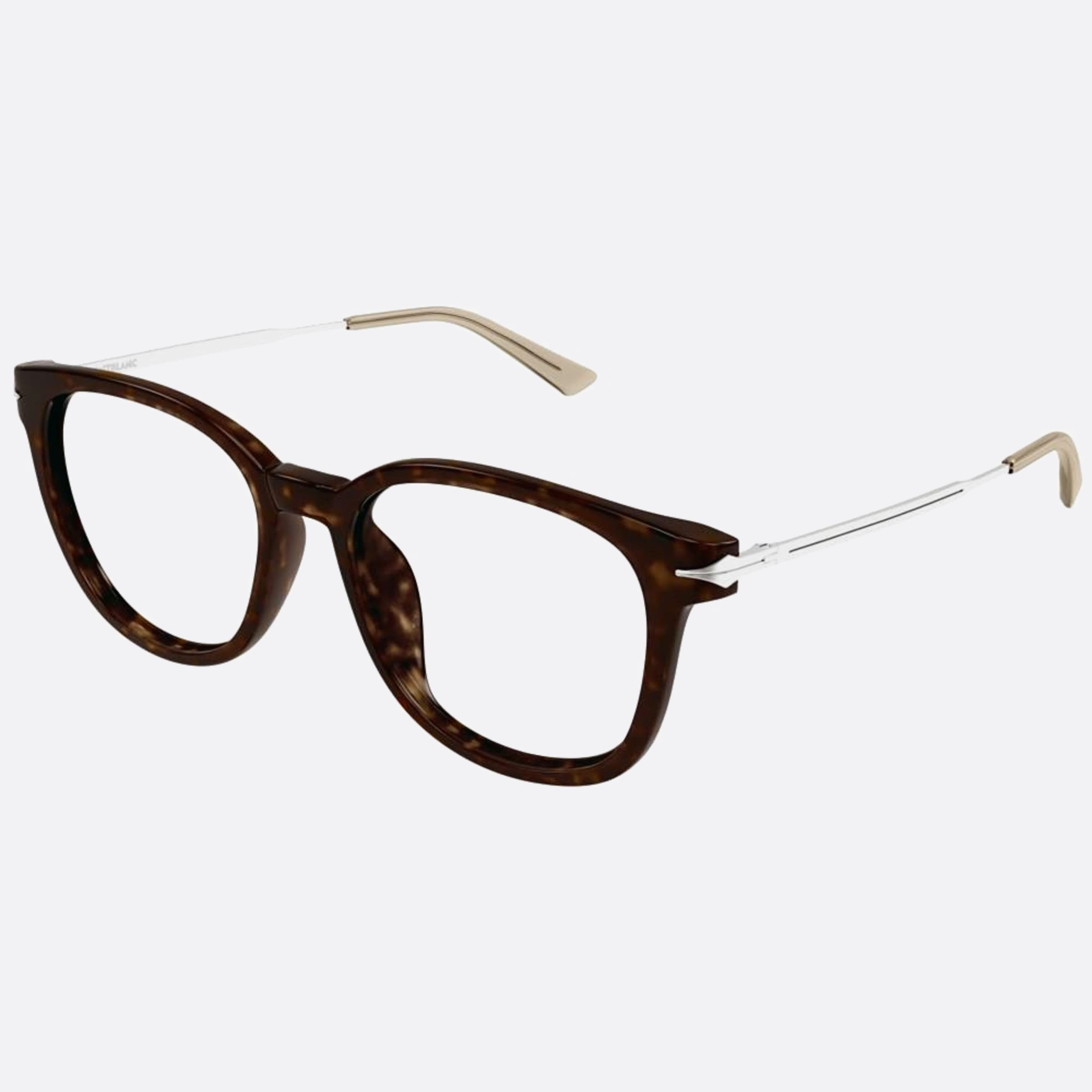 Montblanc 53mm Mb0309oa Havana Squared Men Eyeglasses - Side View