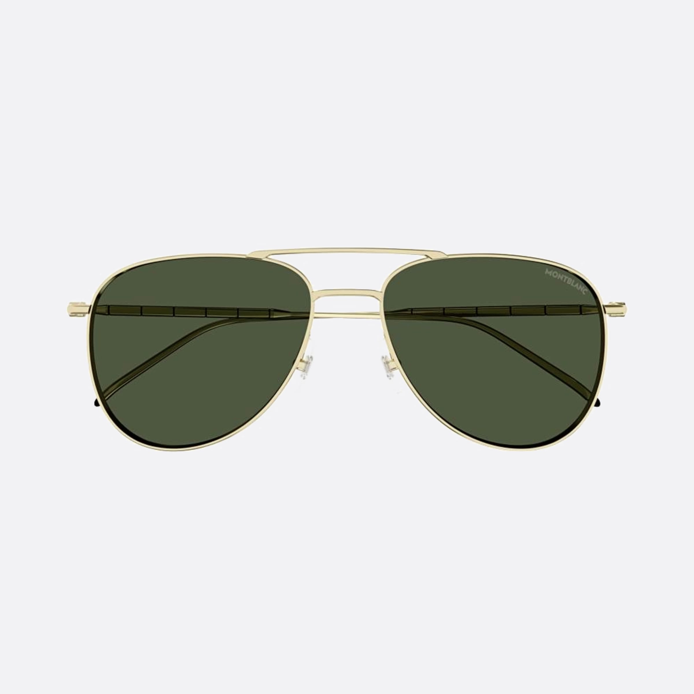 Montblanc 58mm Gold Pilot Man Sunglasses - Main View