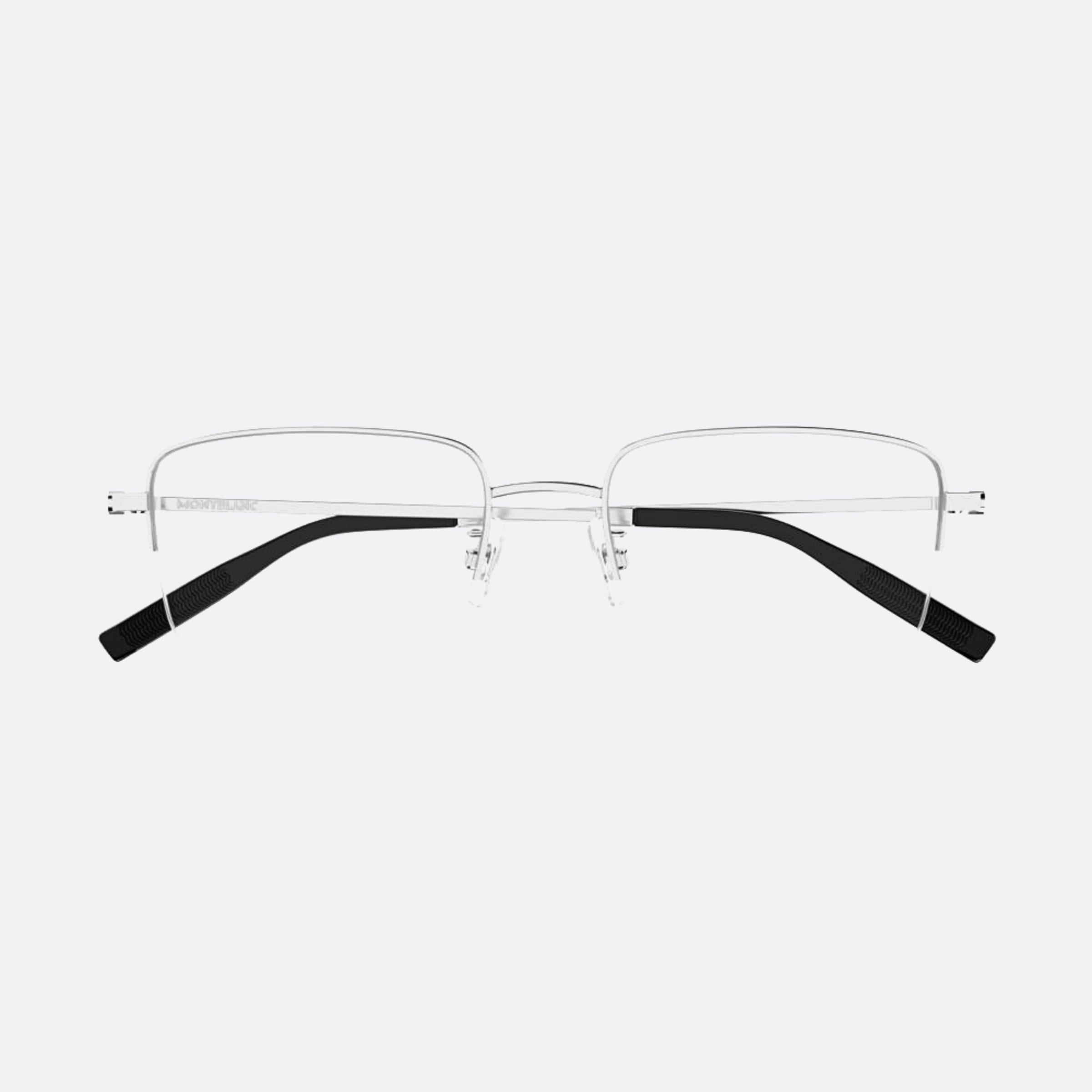 Montblanc 54mm Mb0313oa Silver Squared Men Eyeglasses - Main View