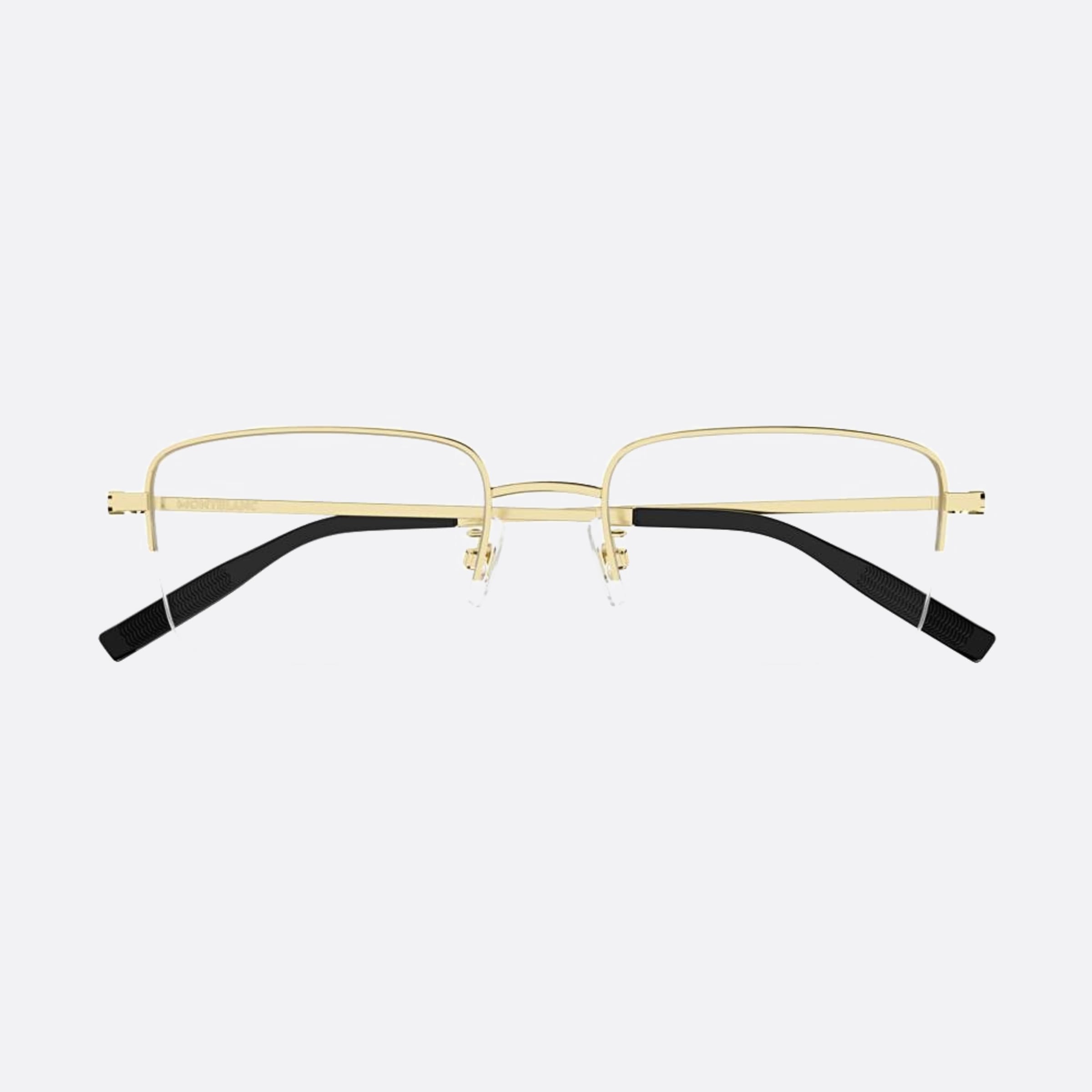 Montblanc 54mm Mb0313oa Gold Squared Men Eyeglasses - Main View
