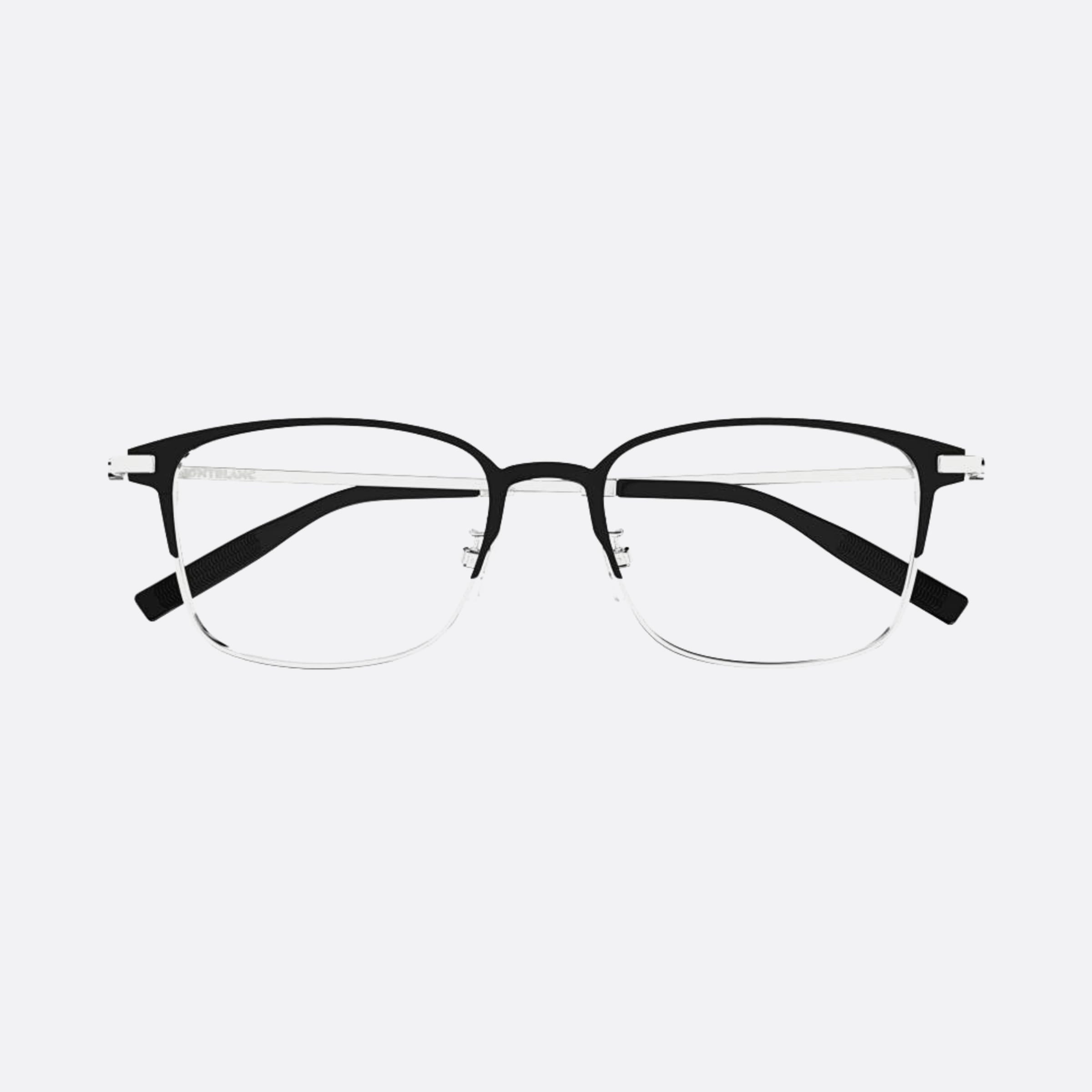 Montblanc 54mm Mb0314oa Silver Squared Men Eyeglasses - Main View