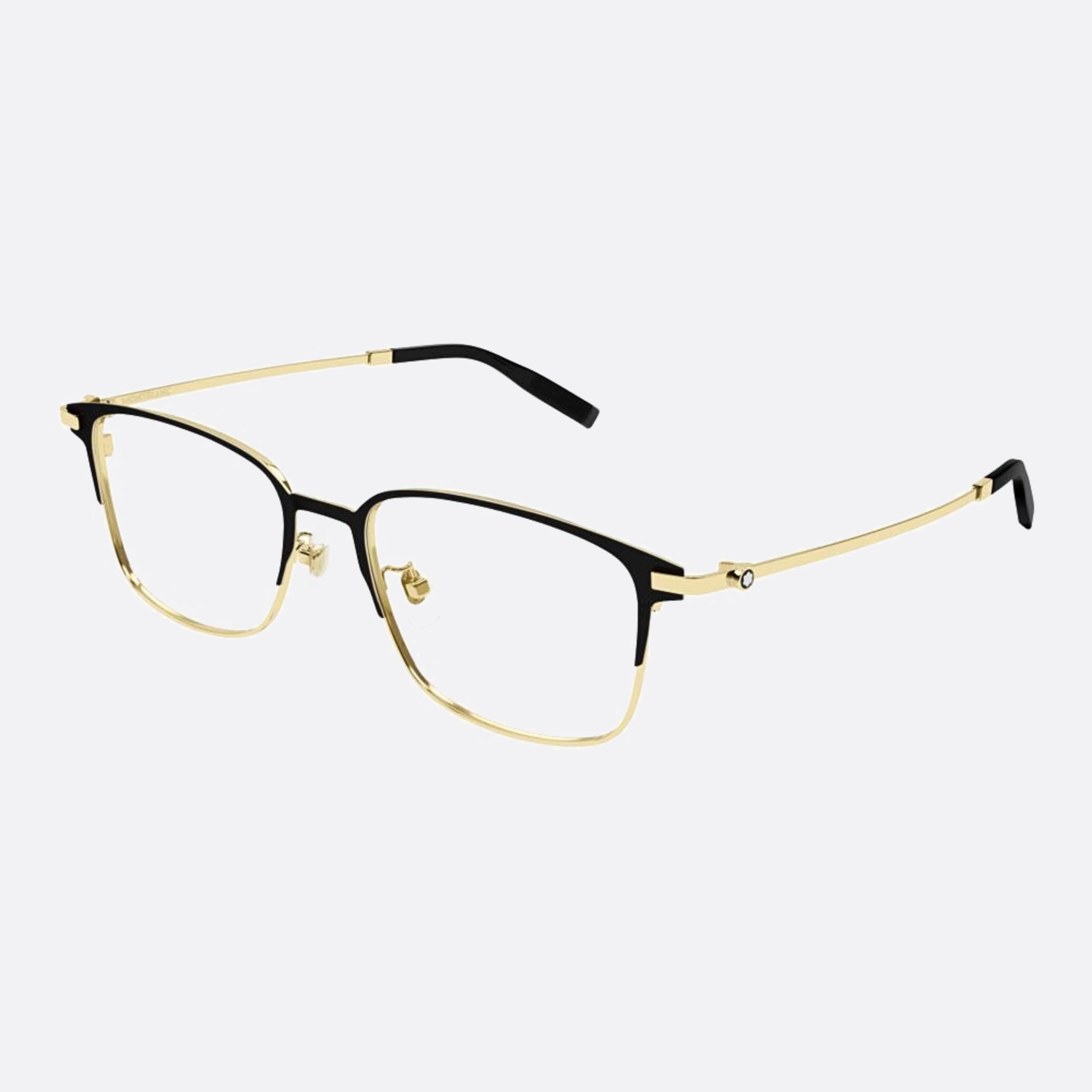 Montblanc 54mm Mb0314oa Gold Squared Men Eyeglasses - Side View