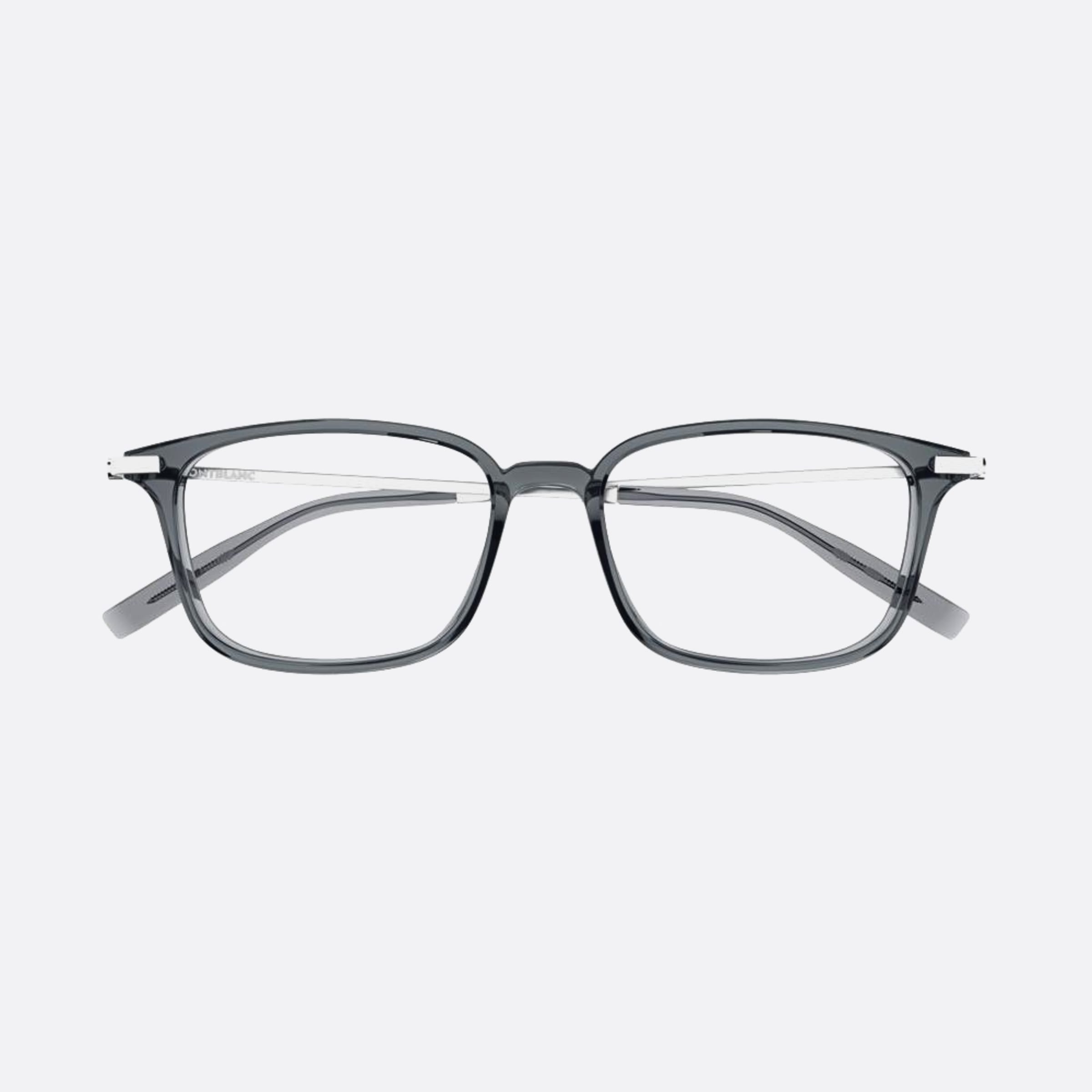 Montblanc 54mm Mb0315oa Grey Squared Men Eyeglasses - Main View