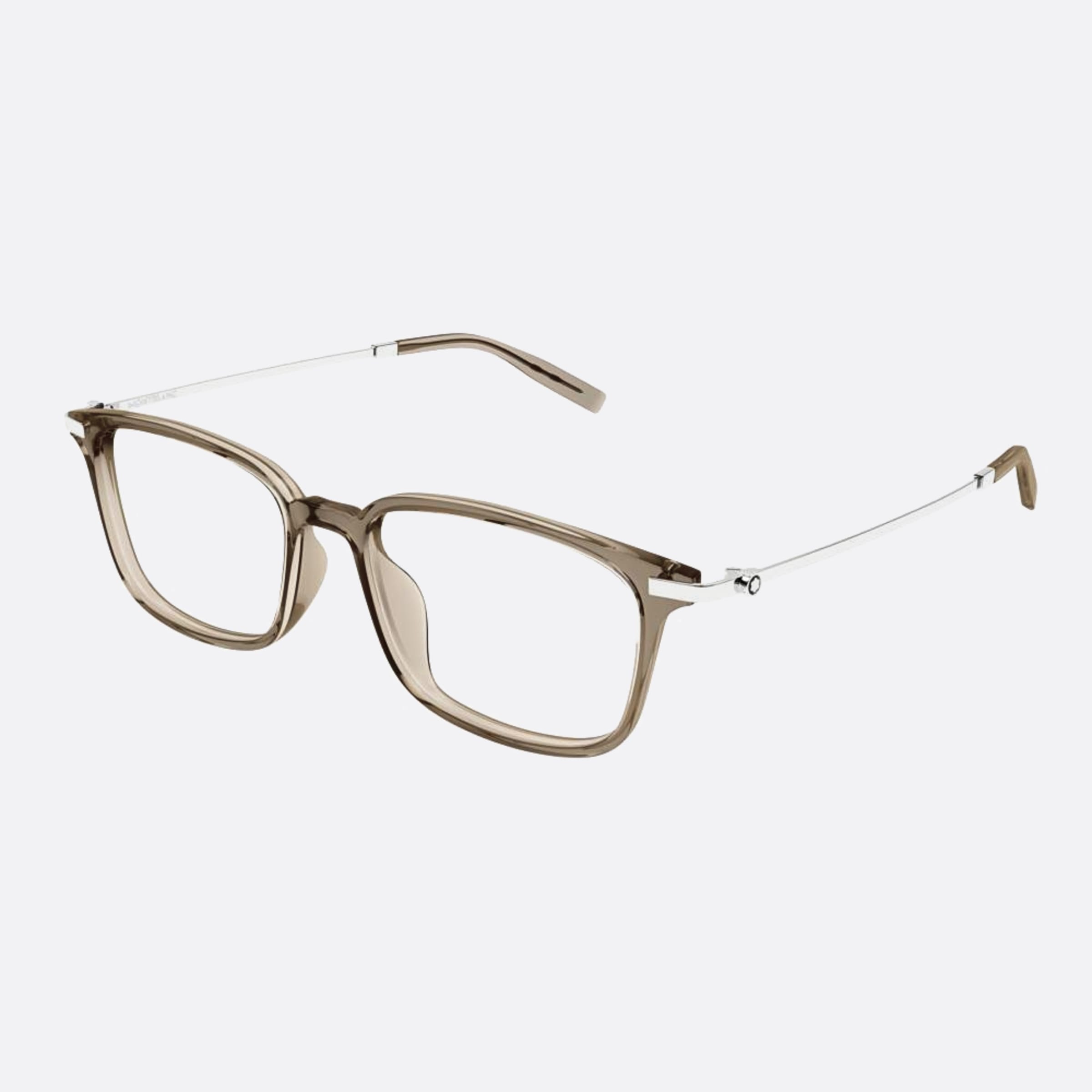 Montblanc 54mm Mb0315oa Brown Squared Men Eyeglasses - Side View