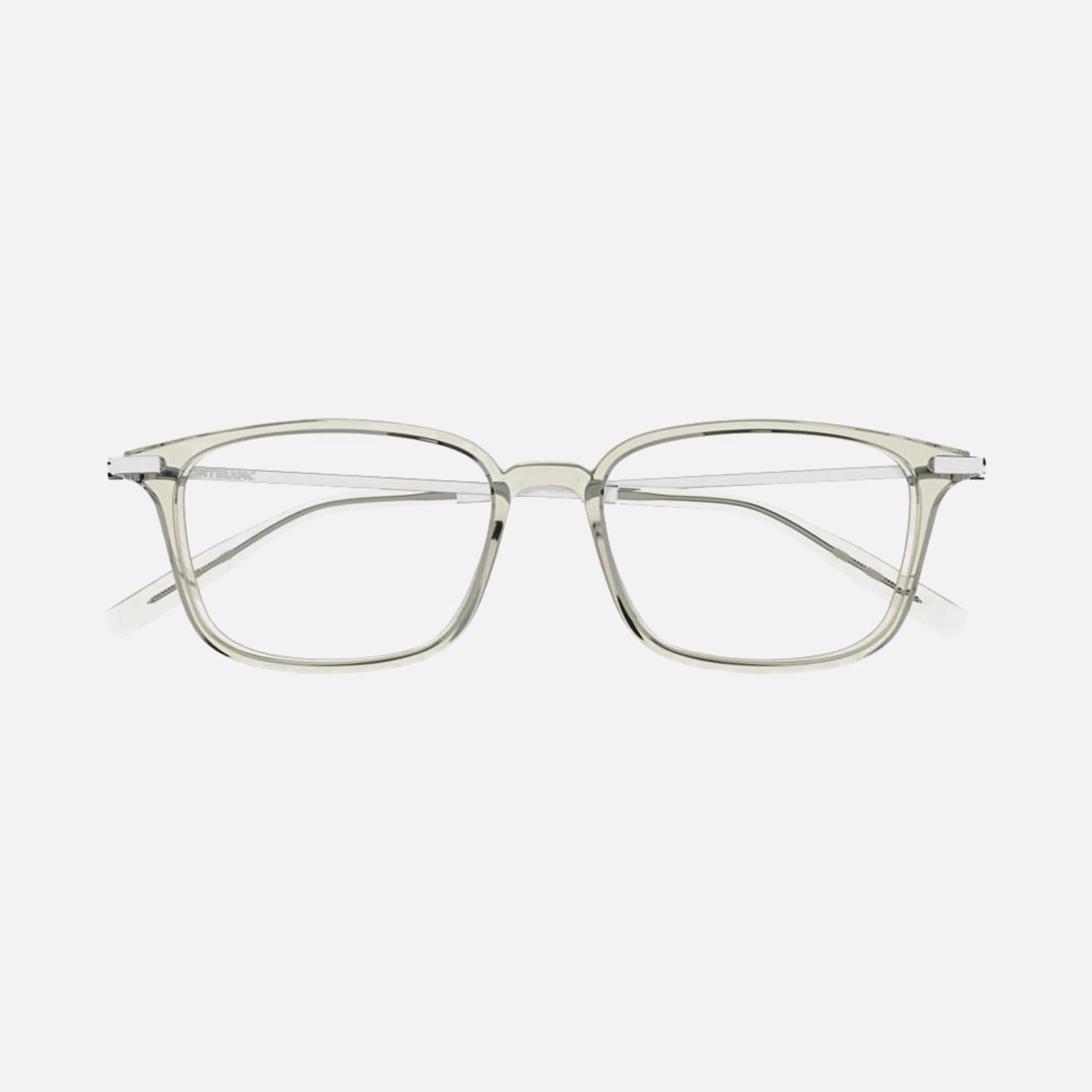 Montblanc 56mm Mb0315oa Brown Squared Men Eyeglasses - Main View