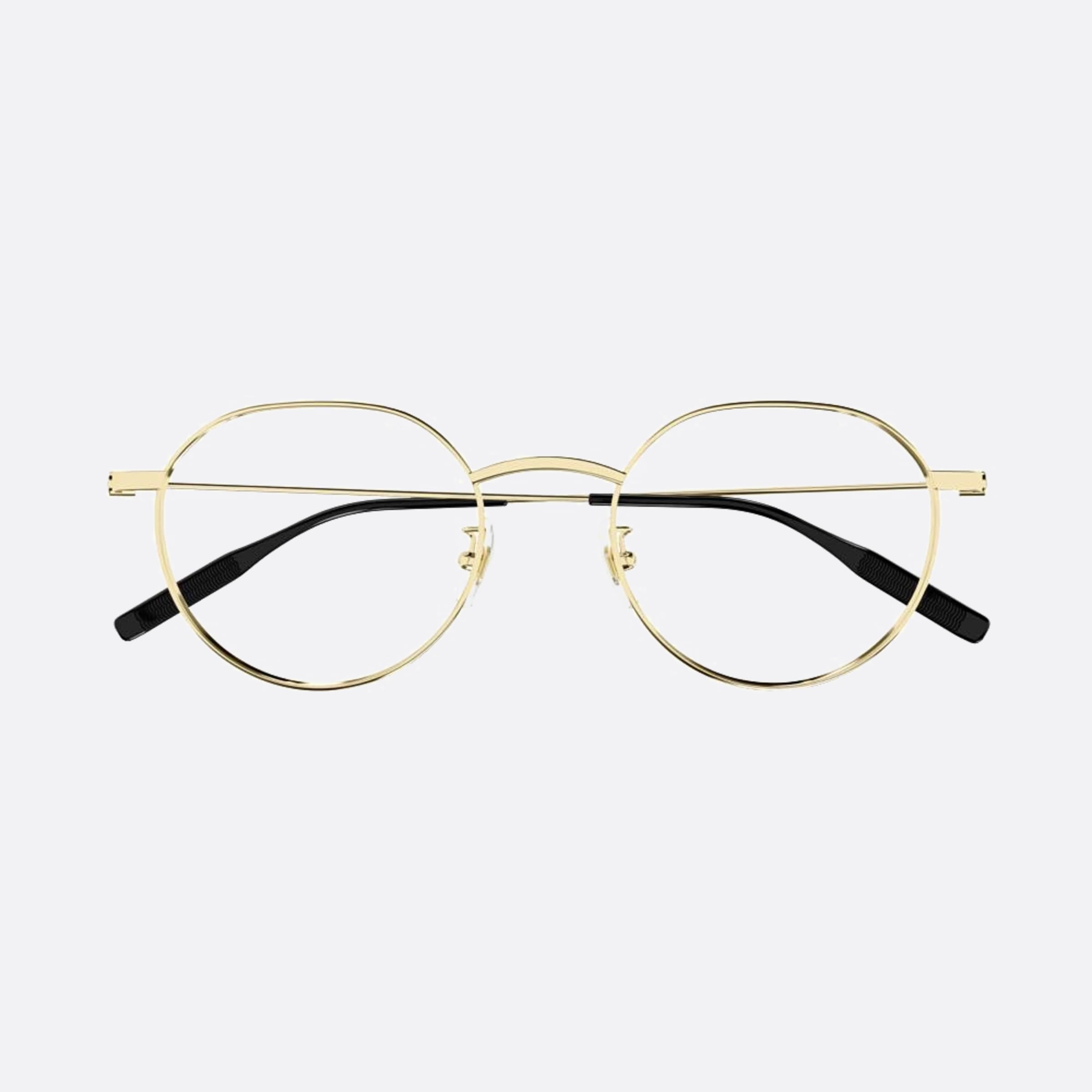 Montblanc 50mm Mb0317oa Gold Round Men Eyeglasses - Main View