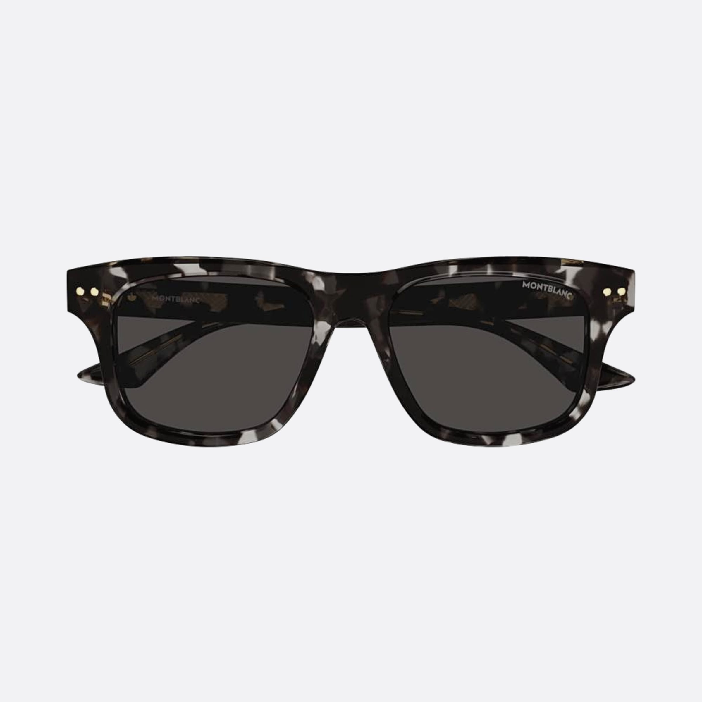 Montblanc 55mm Bhg Black Squared Man Sunglasses - Main View