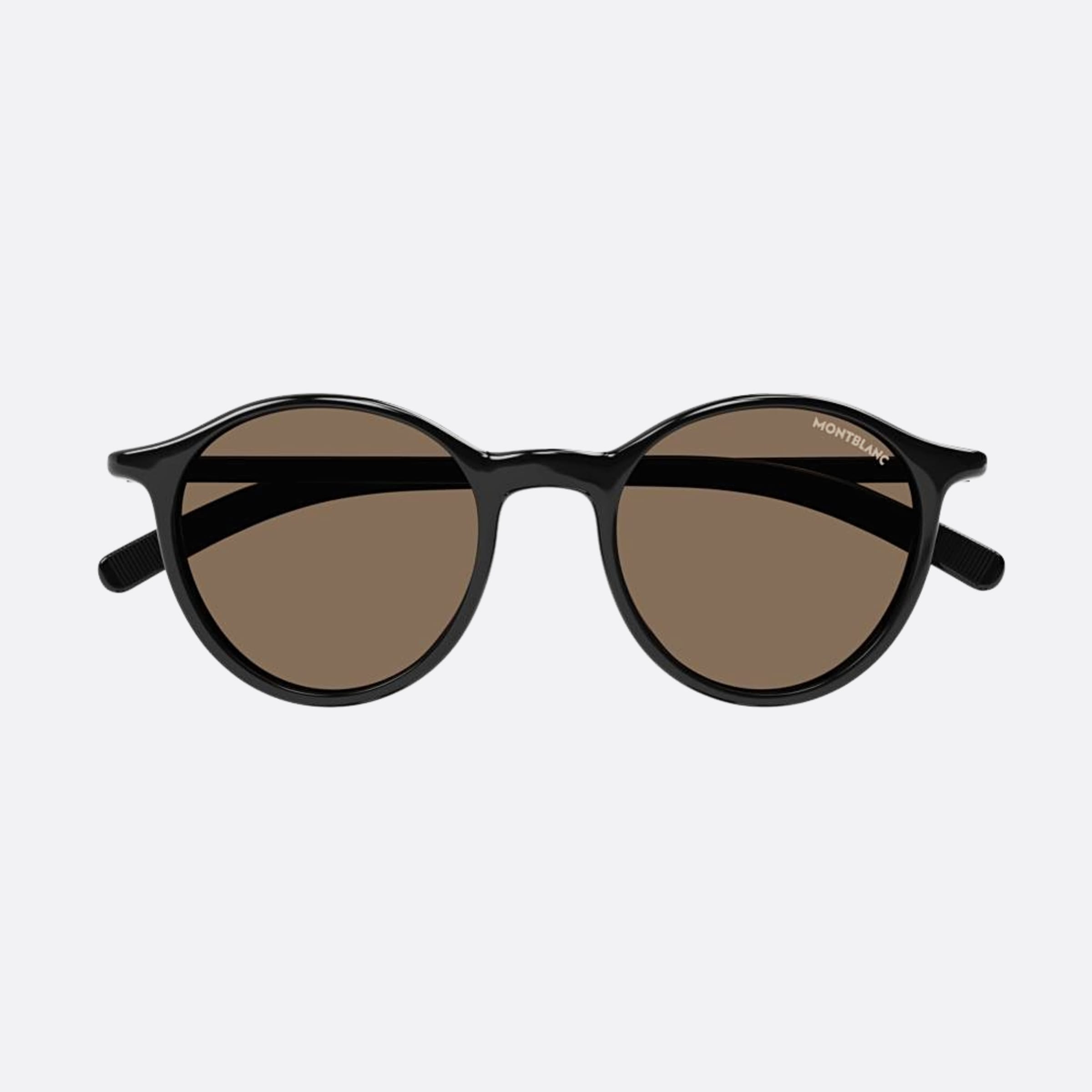 Montblanc 50mm Black Round Man Sunglasses - Main View