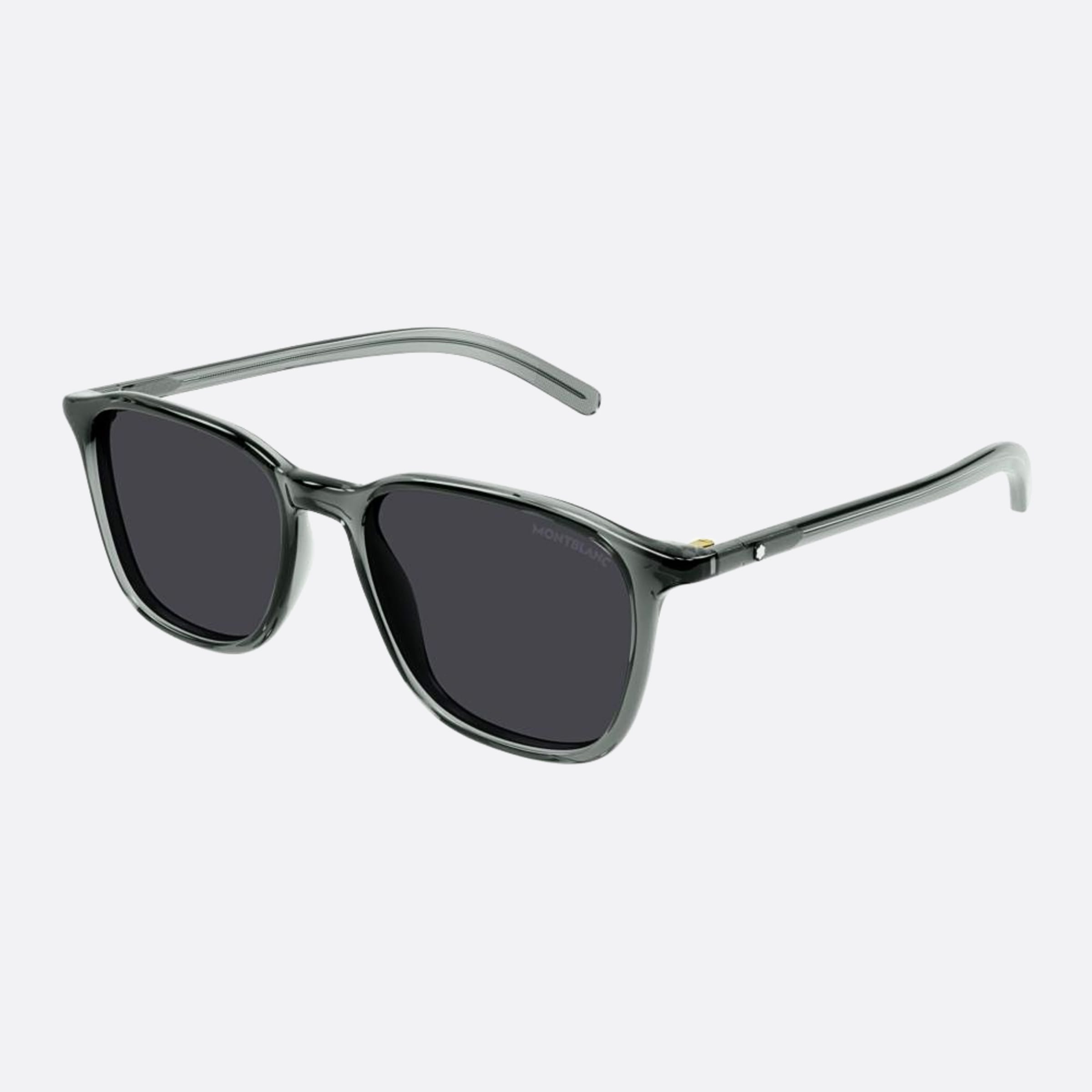Montblanc 53mm Grs Grey Pantos Man Sunglasses - Side View