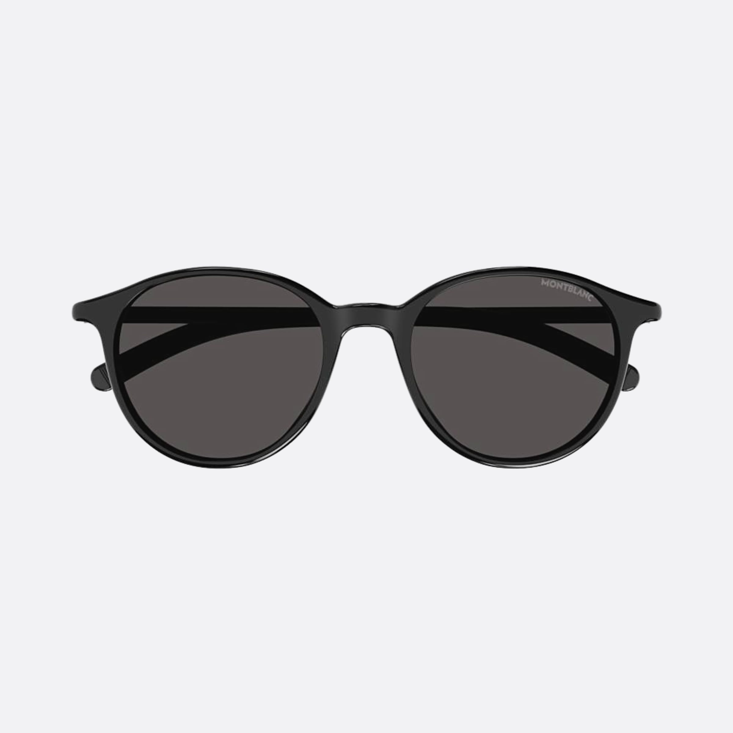 Montblanc 54mm Mb0326sa Black Round Men Sunglasses - Main View