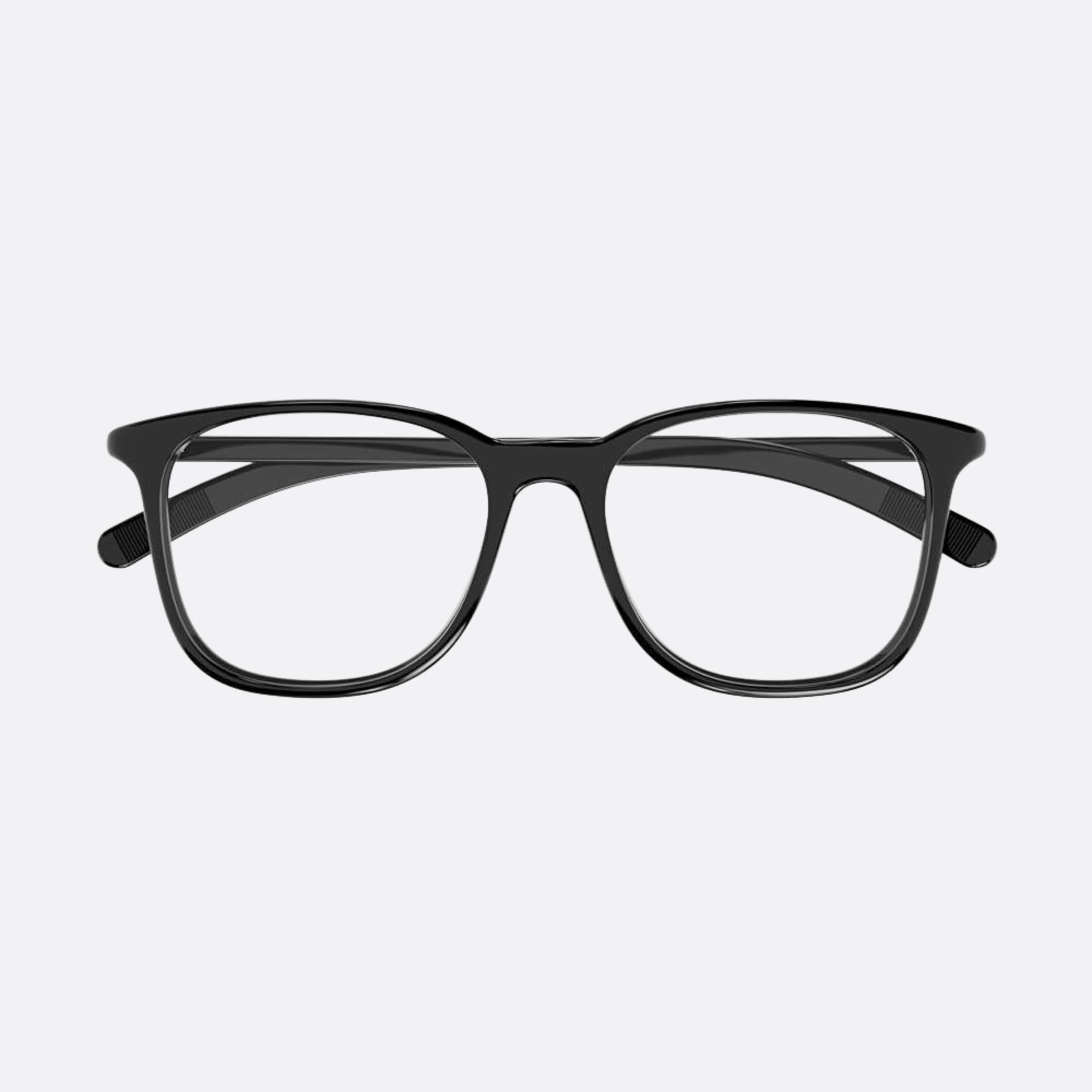 Montblanc 54mm Black Squared Man Eyeglasses - Main View