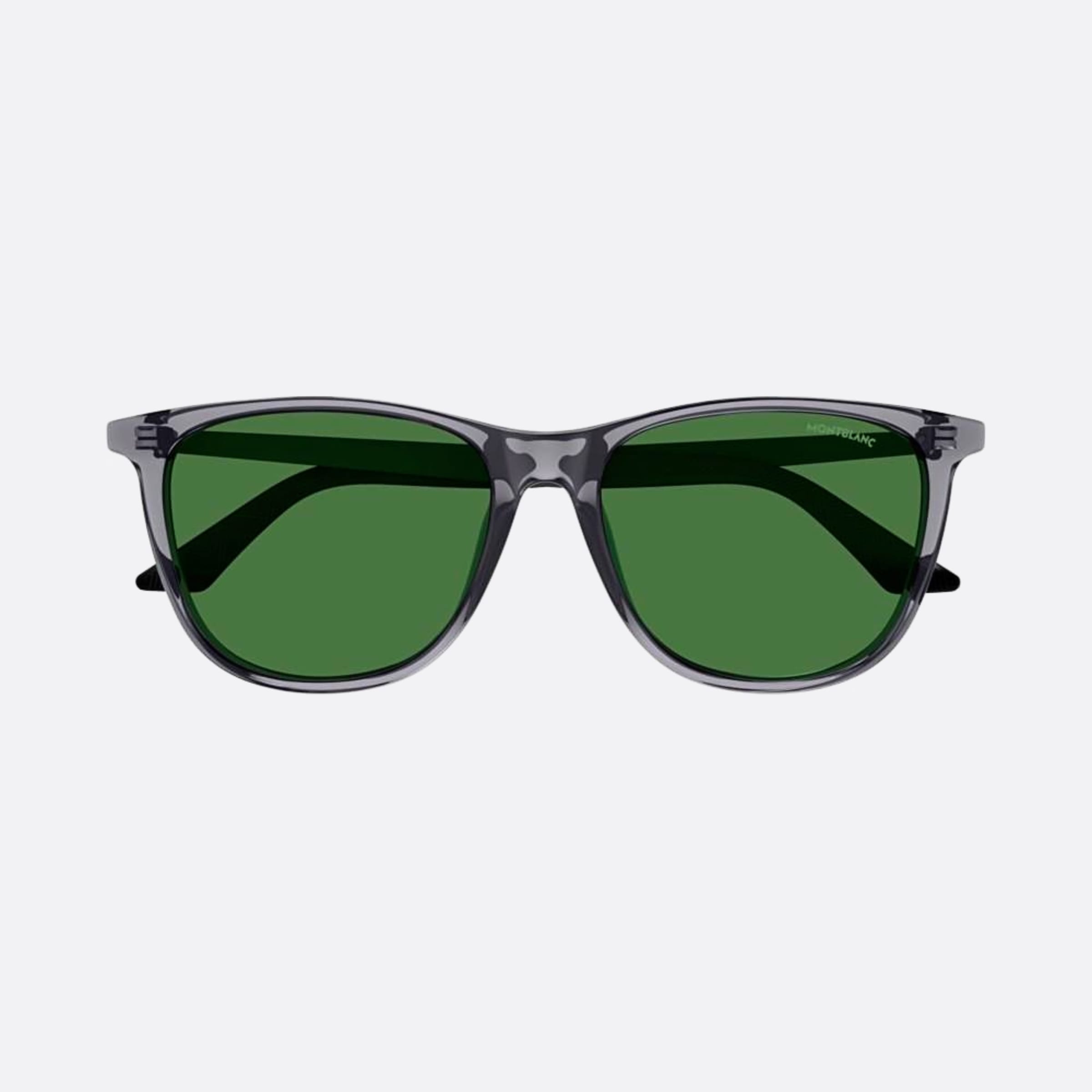 Montblanc 56mm Grey Squared Man Sunglasses - Main View