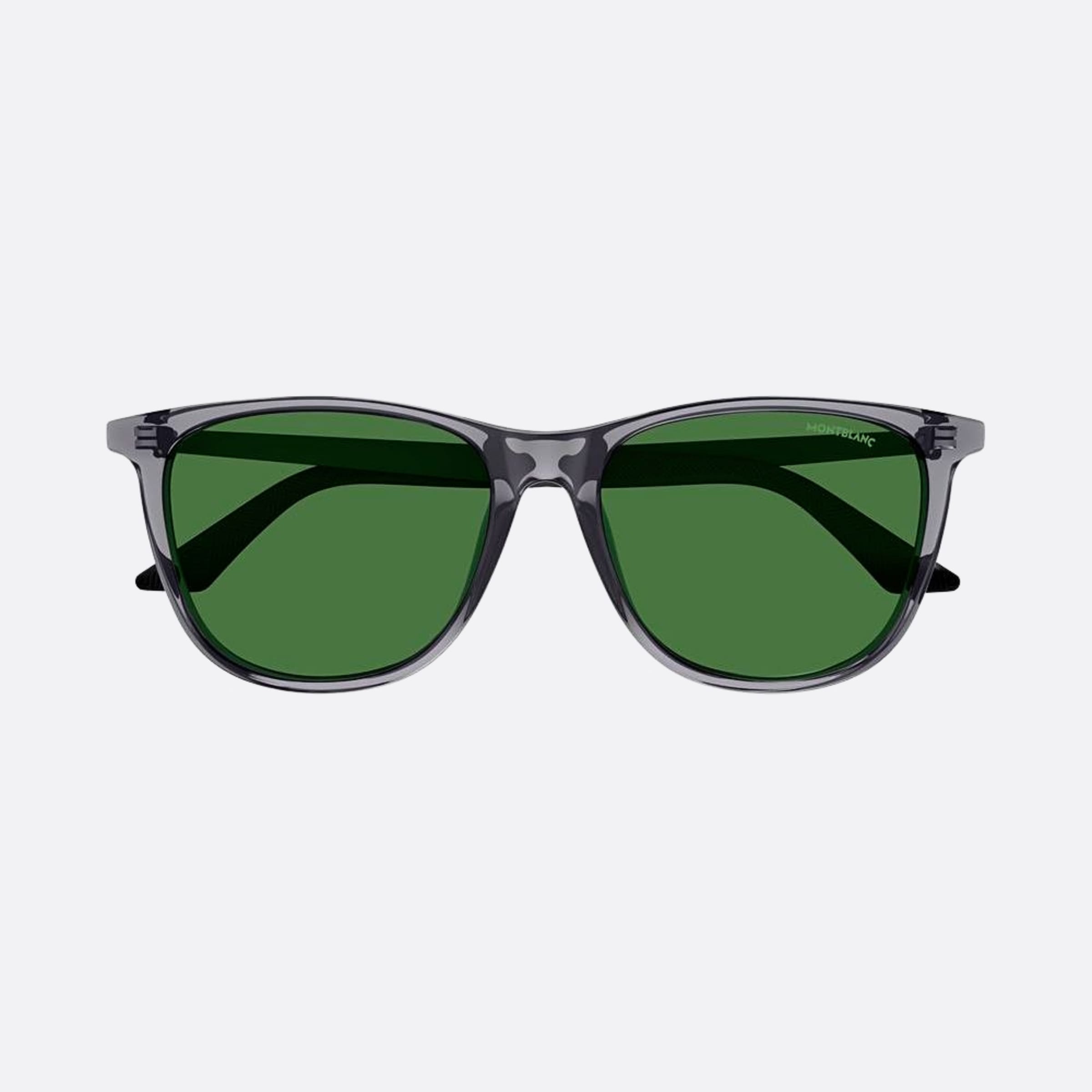 Montblanc 56mm Grey Squared Man Sunglasses - Detail View