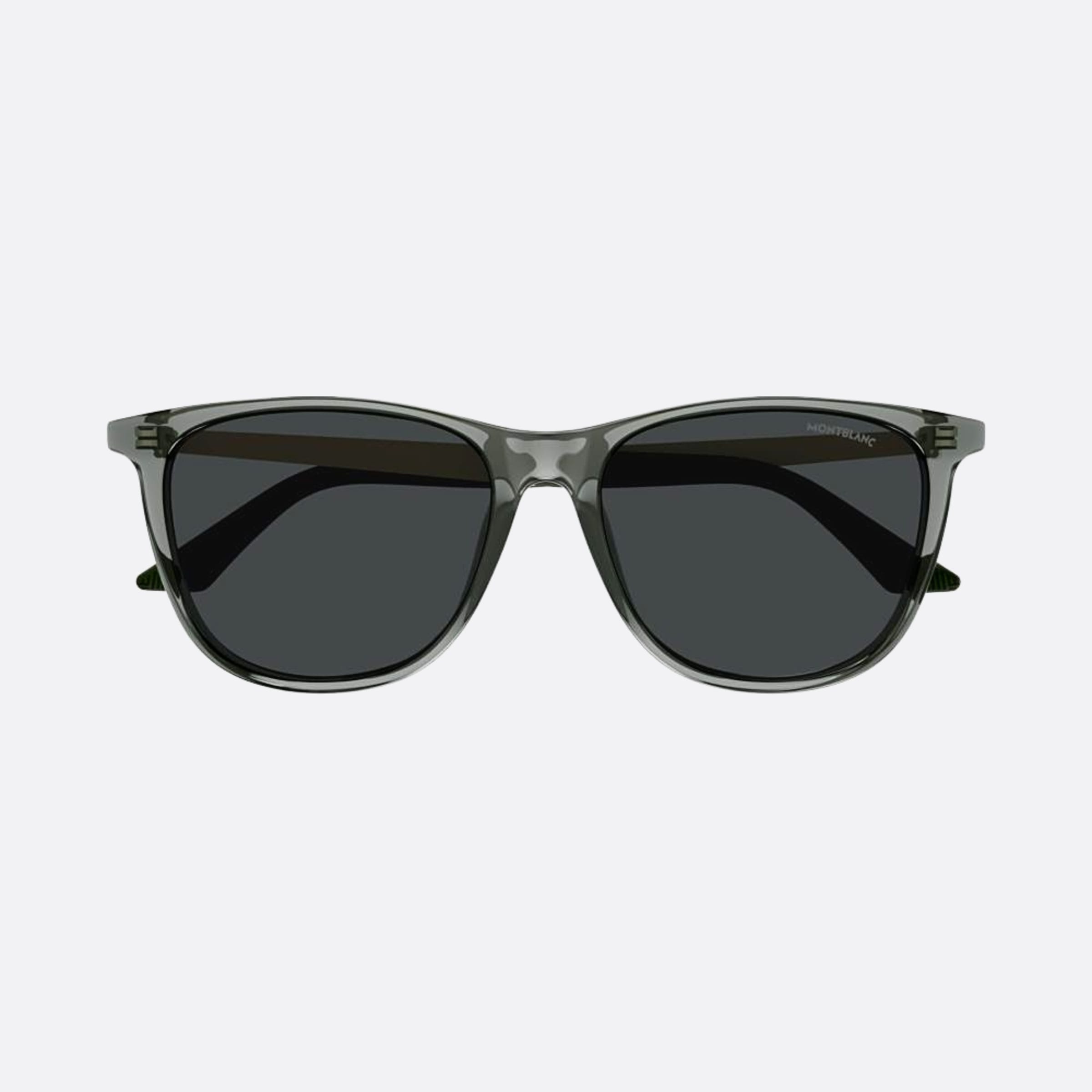 Montblanc 56mm Ggs Grey Squared Man Sunglasses - Main View