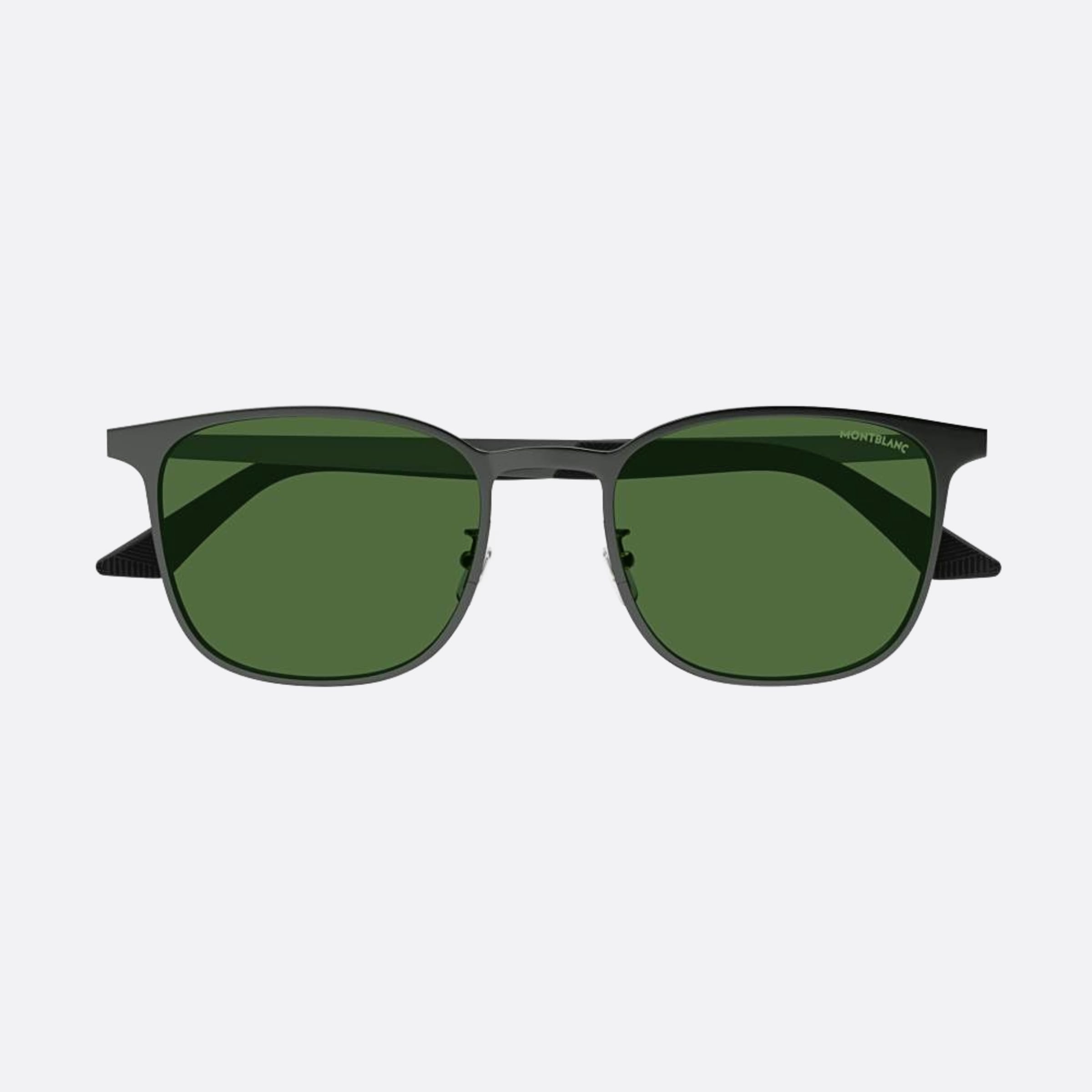 Montblanc 54mm Gug Ruthenium Squared Man Sunglasses - Main View