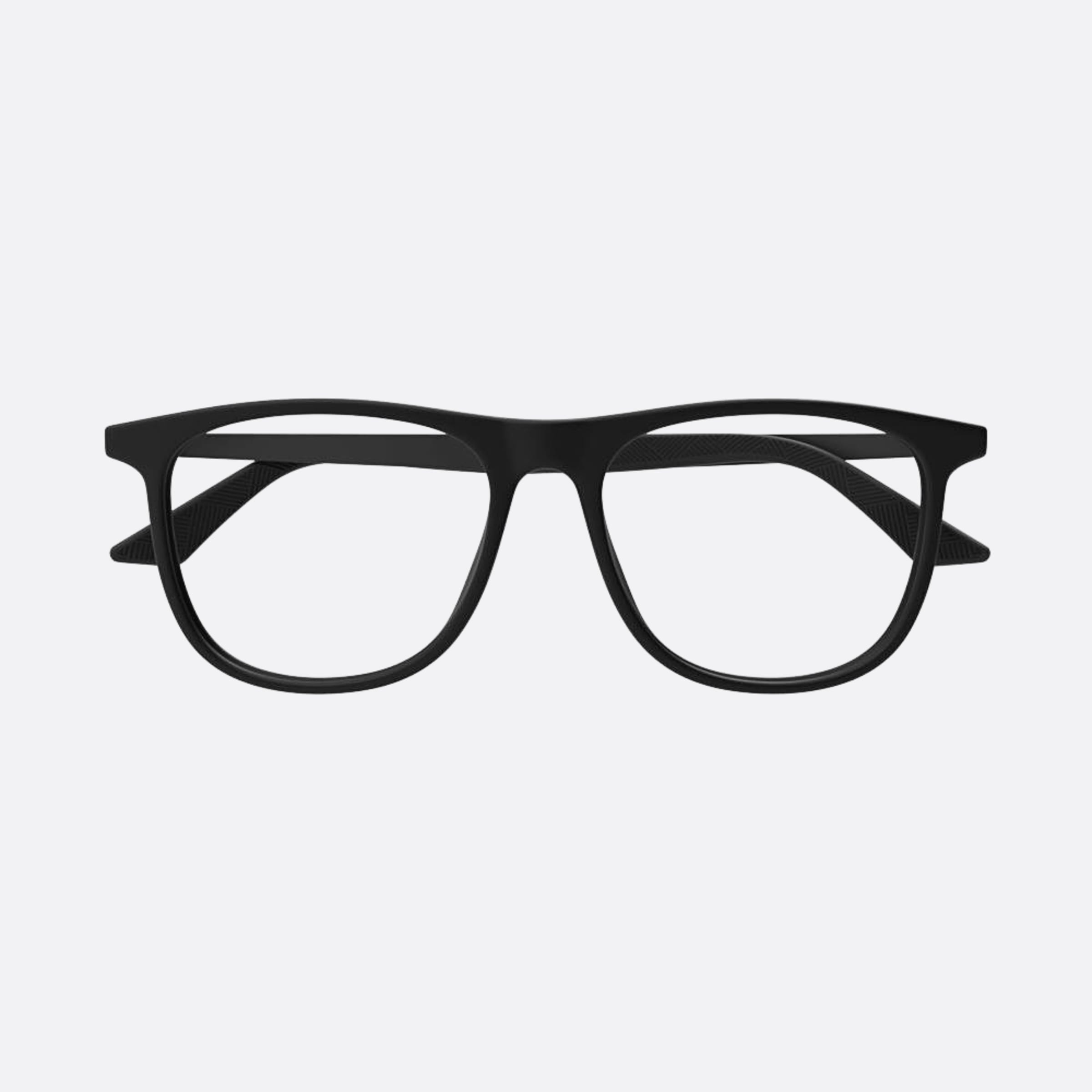 Montblanc 55mm Black Squared Man Eyeglasses - Main View