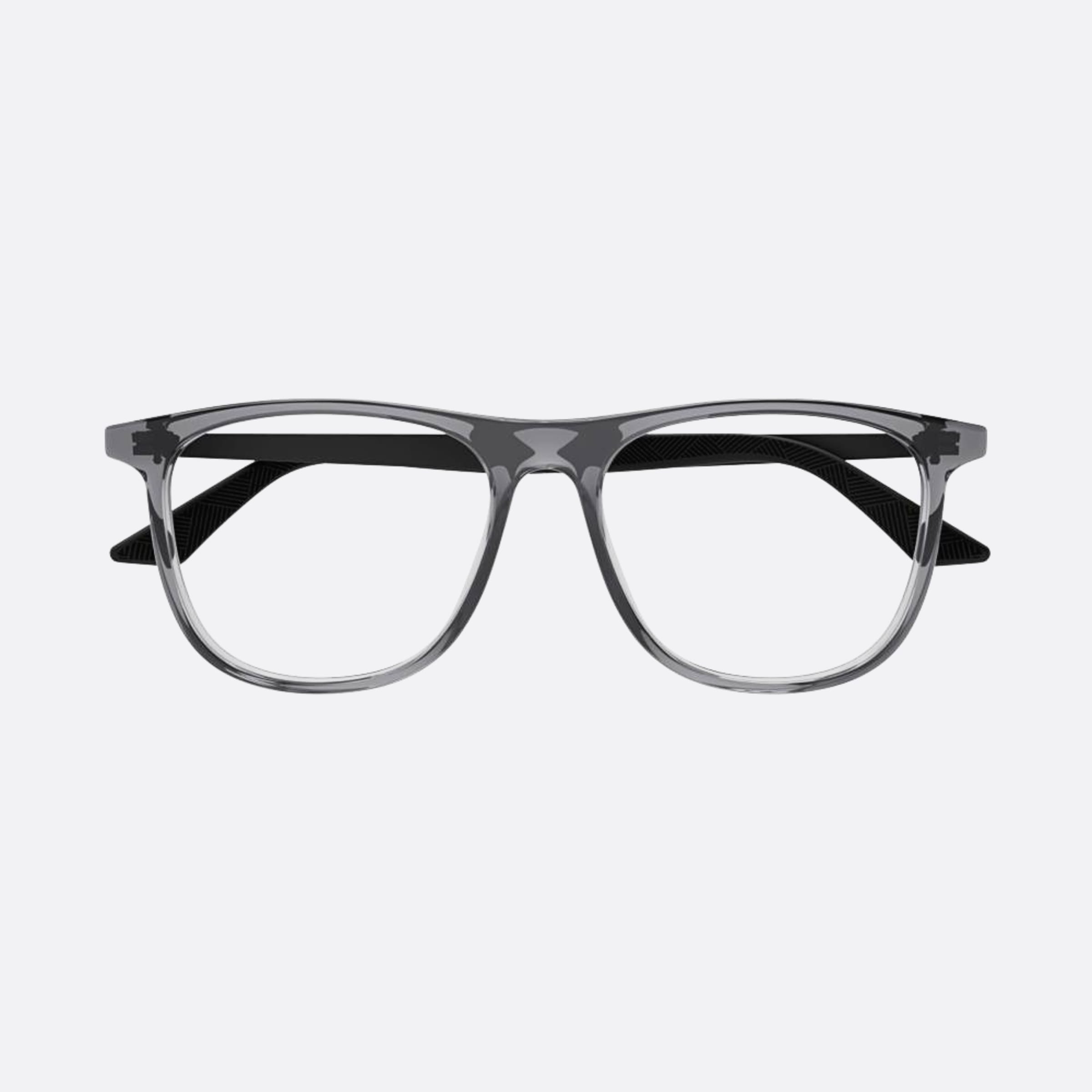 Montblanc 55mm Grey Squared Man Eyeglasses - Main View