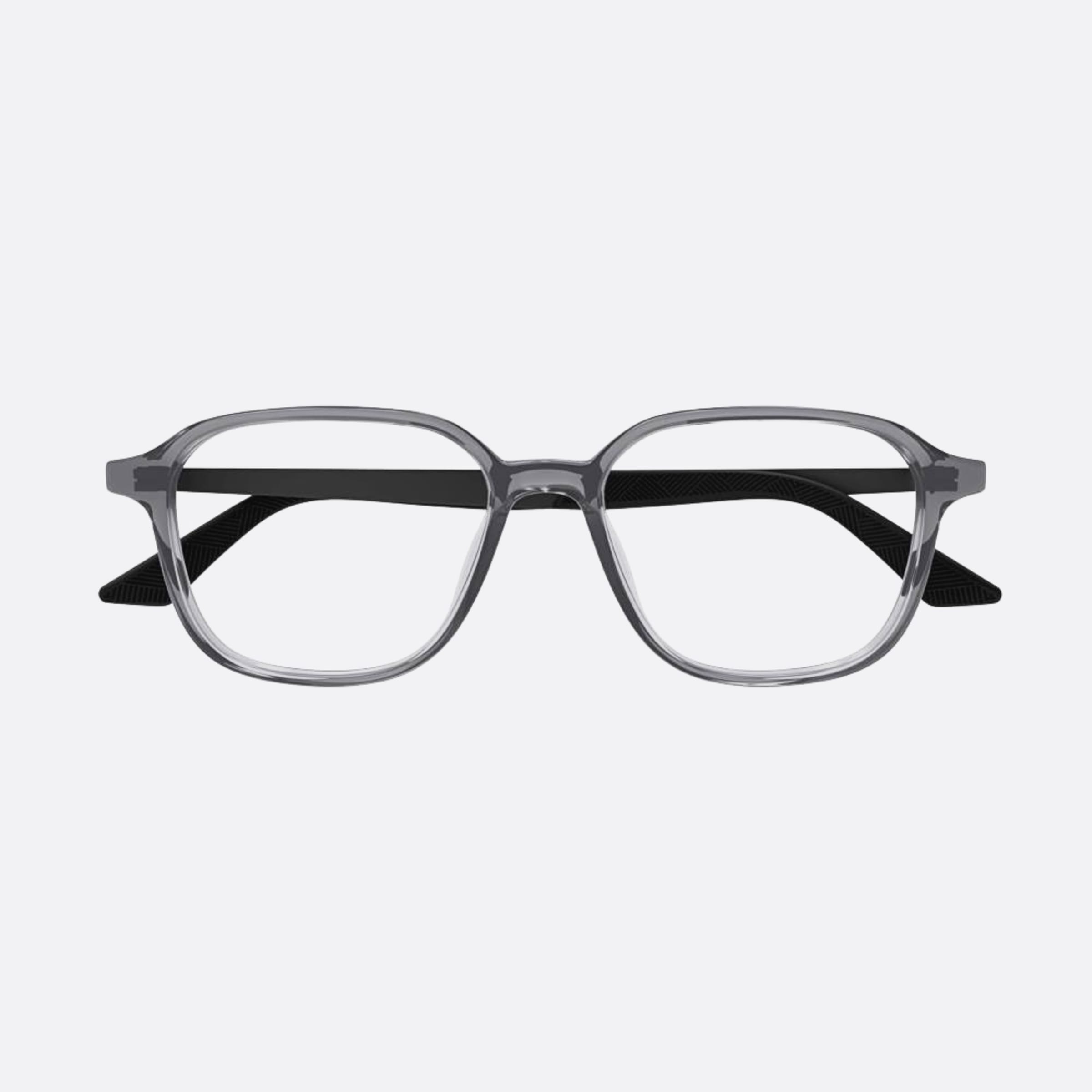 Montblanc 53mm Mb0335oa Grey Round Men Eyeglasses - Main View