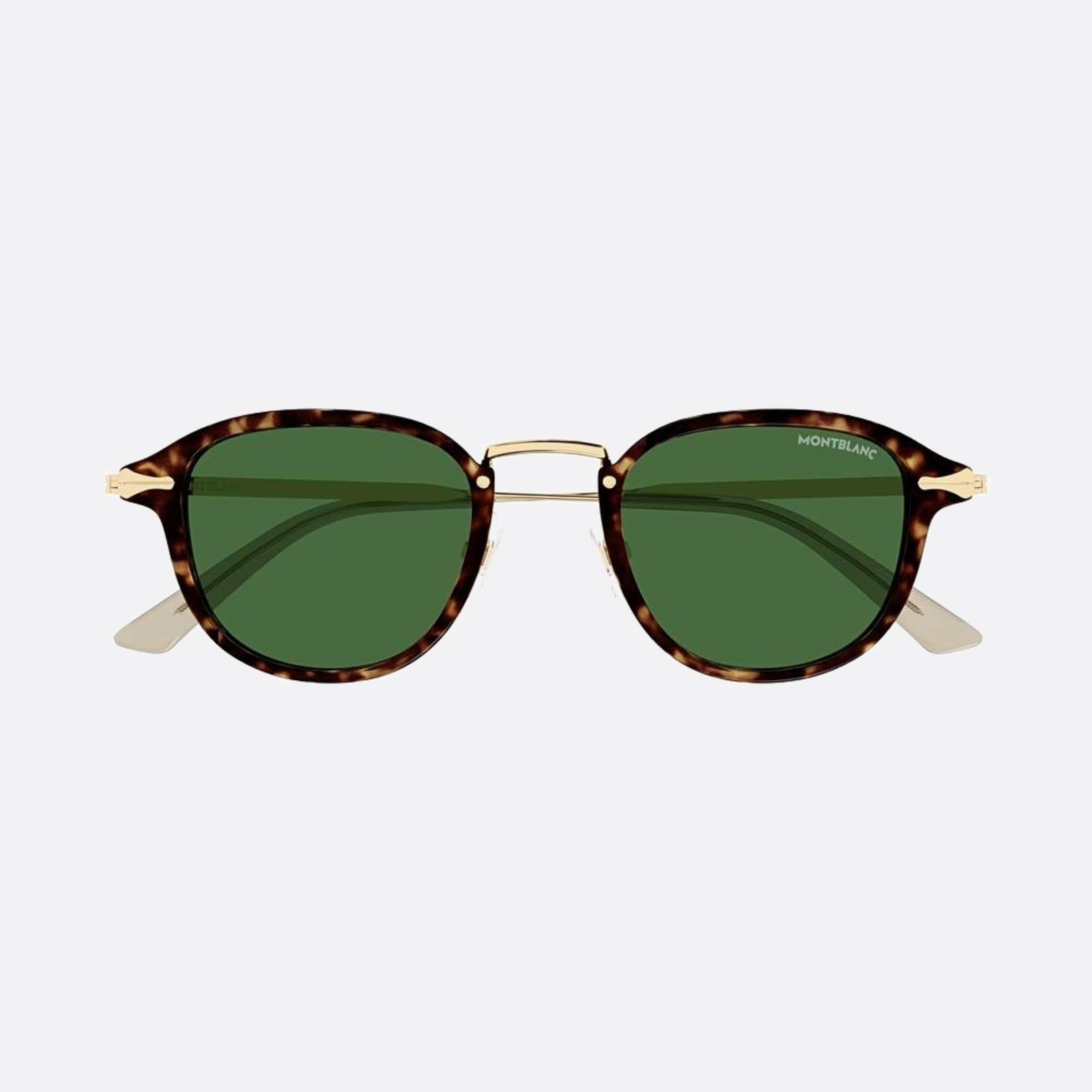 Montblanc 48mm Gold Pantos Man Sunglasses - Detail View