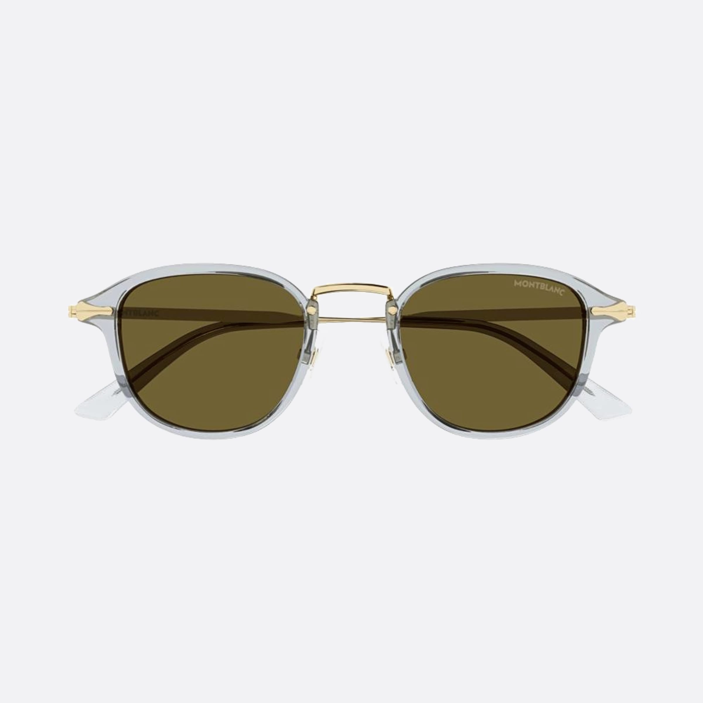 Montblanc 48mm Gold Pantos Man Sunglasses - Main View