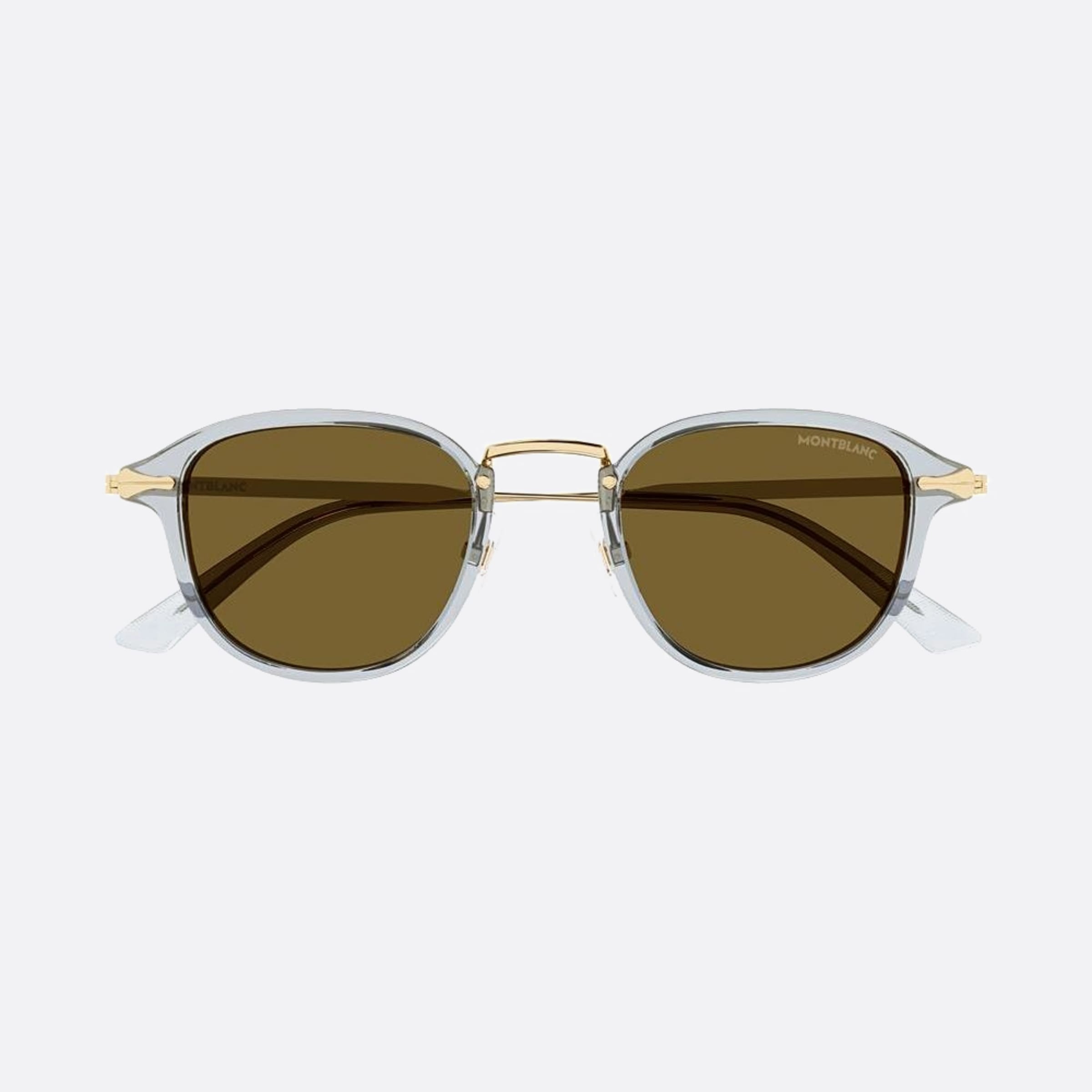 Montblanc 48mm Gold Pantos Man Sunglasses - Detail View