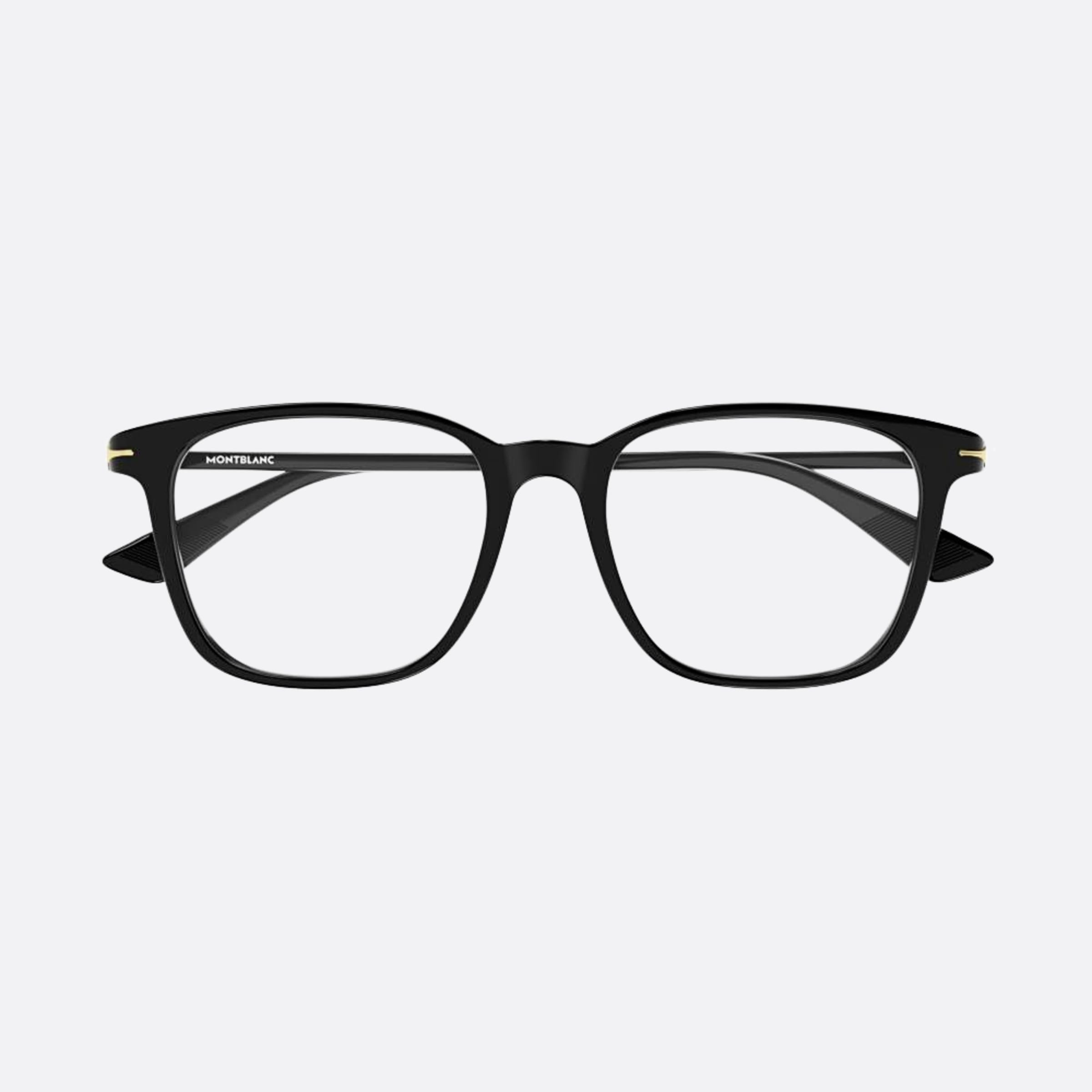 Montblanc 54mm Black Squared Man Eyeglasses - Main View