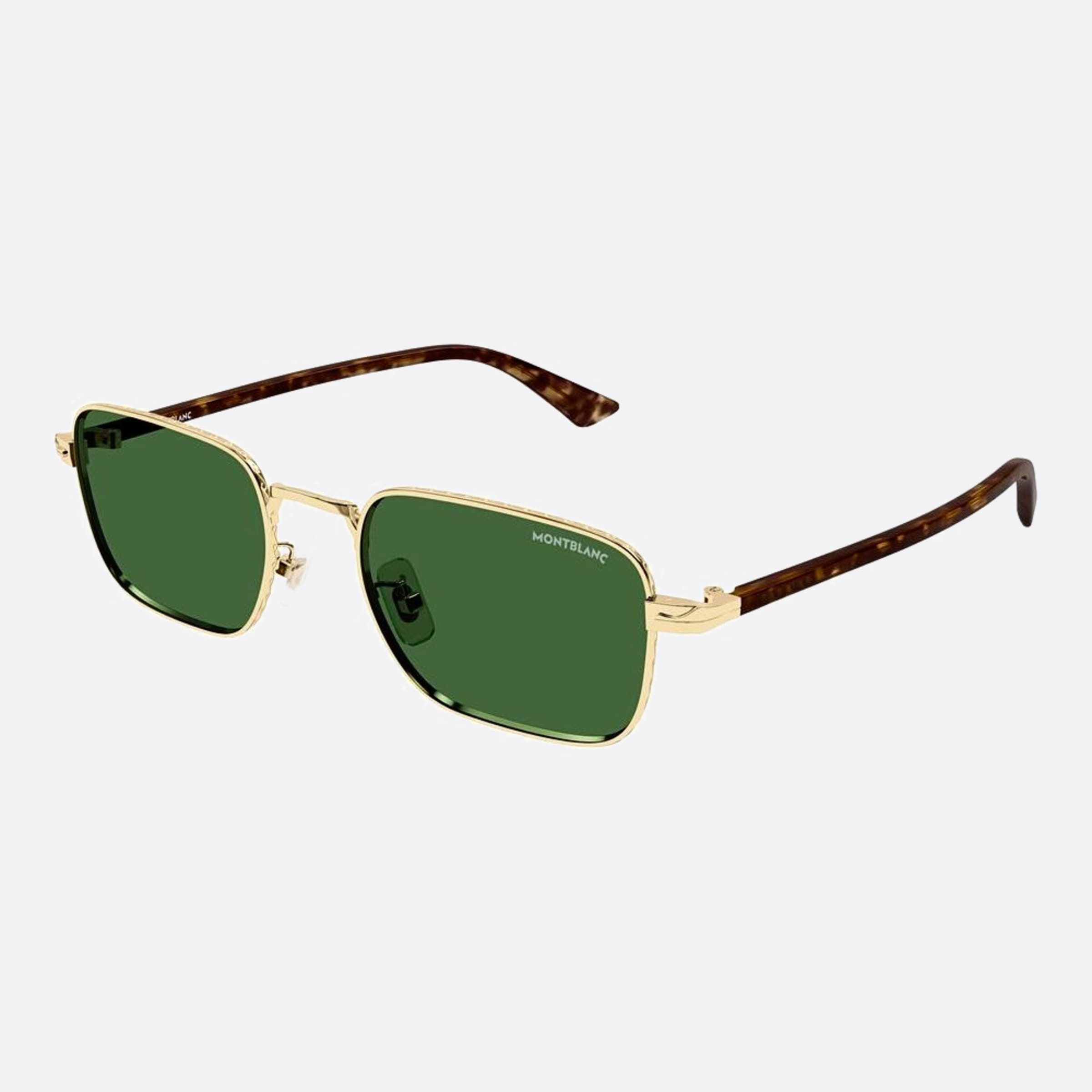 Montblanc 53mm Gbg Gold Squared Man Sunglasses - Side View