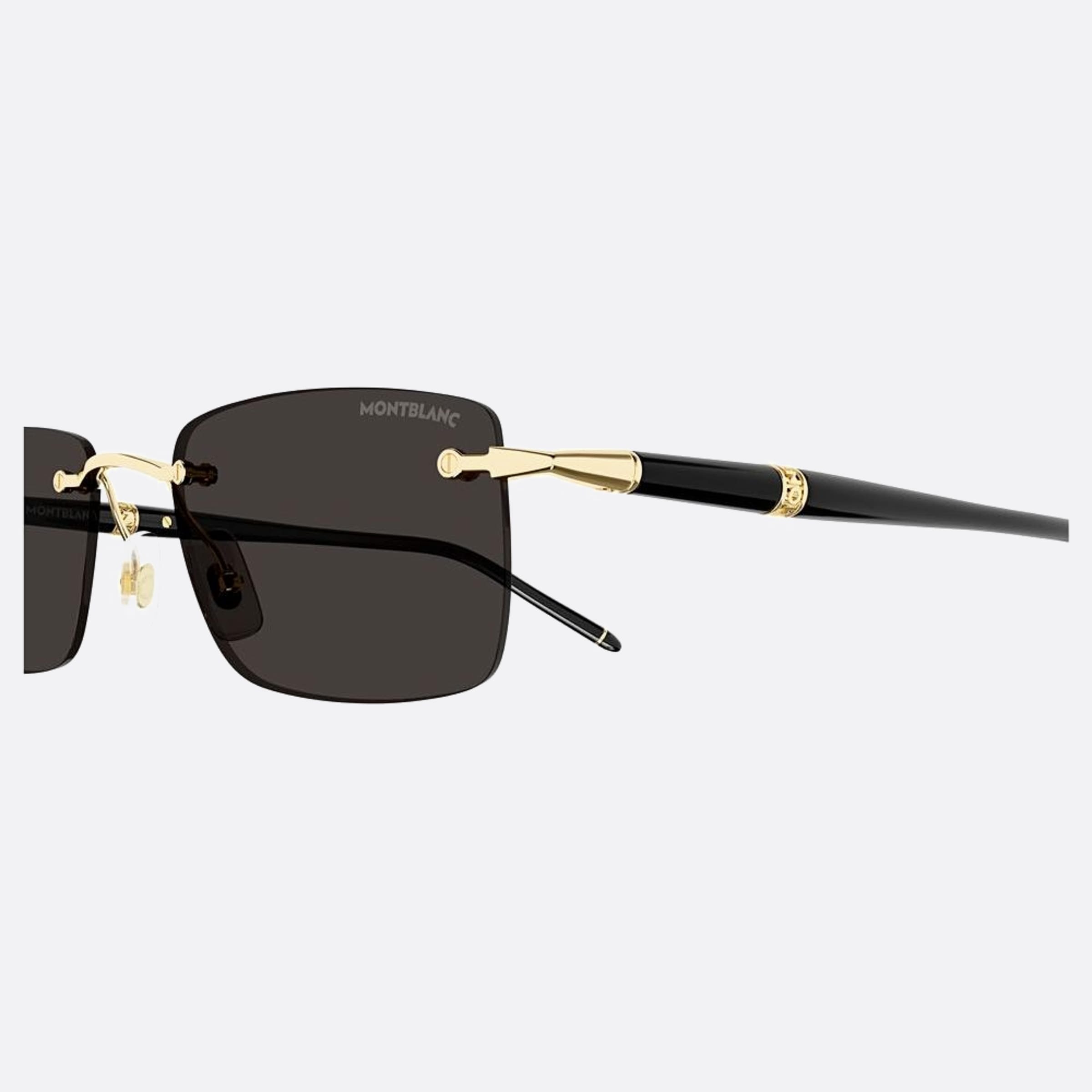 Montblanc 54mm Gold Squared Man Sunglasses - Lifestyle Shot