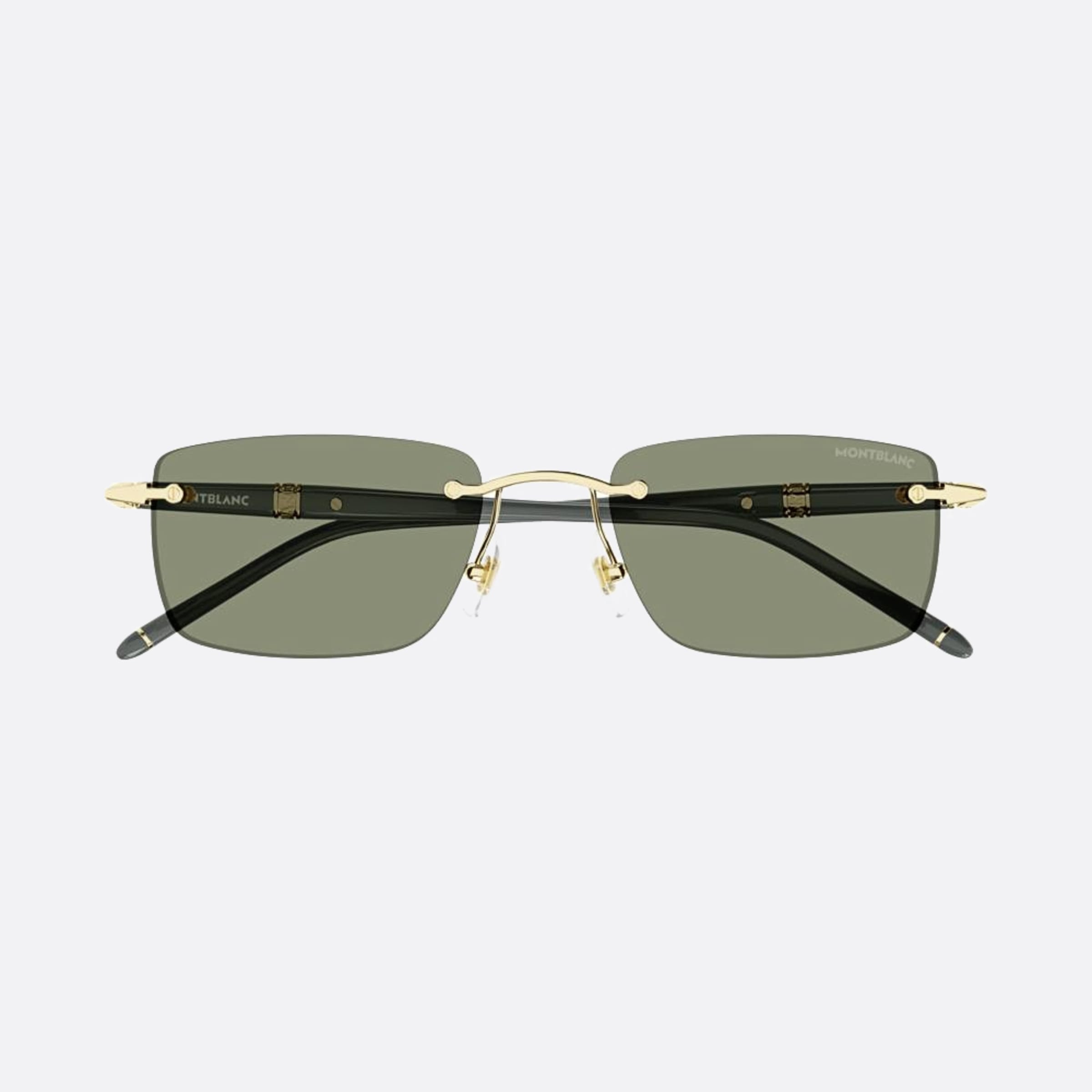 Montblanc 54mm Ggg Gold Squared Man Sunglasses - Main View