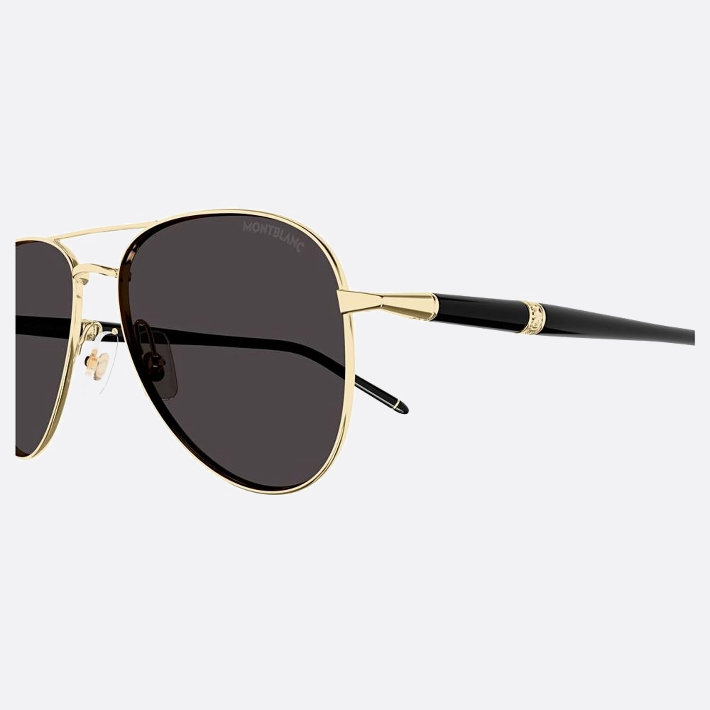 Montblanc 57mm Black Pilot Man Sunglasses - Lifestyle Shot