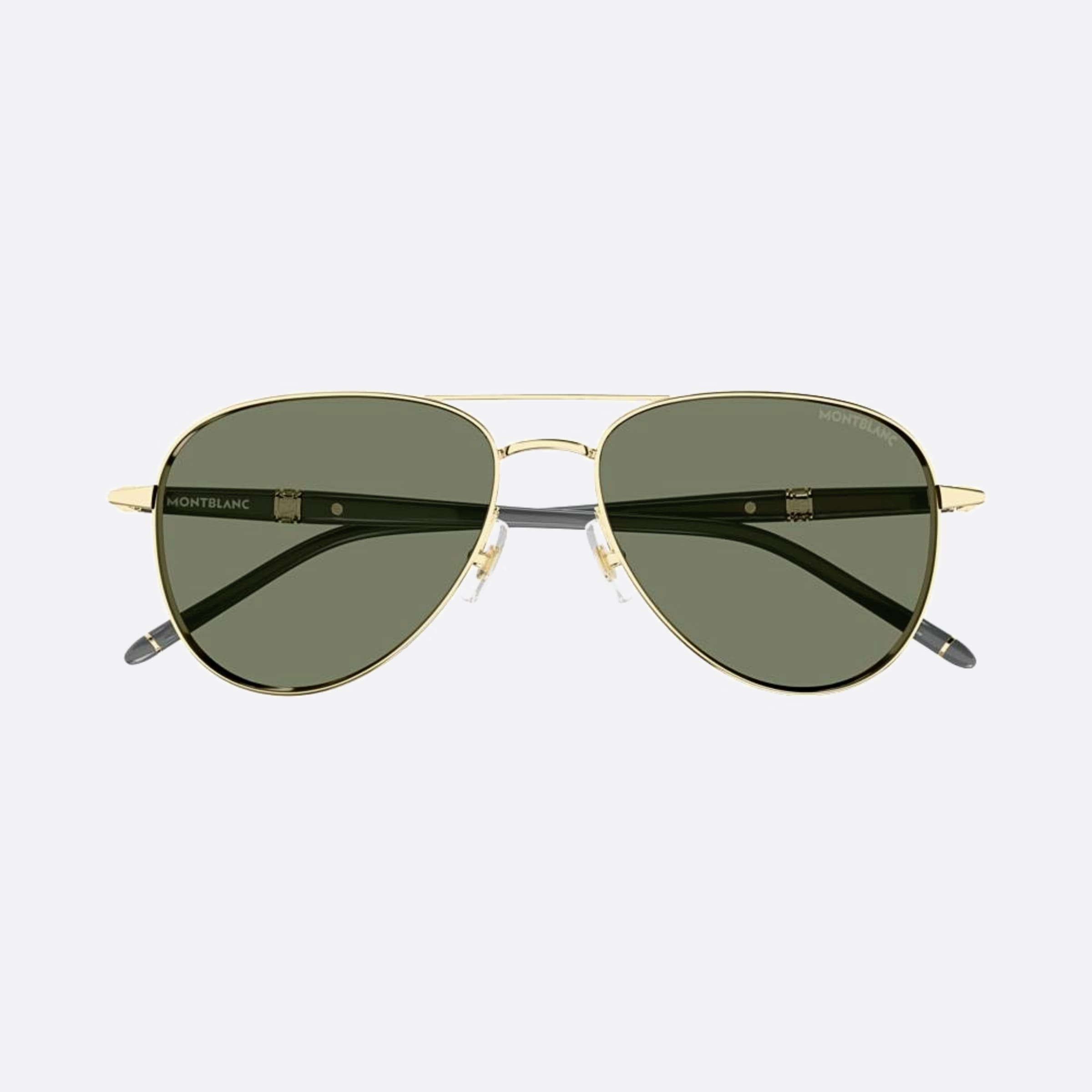 Montblanc 57mm Ggg Gold Pilot Man Sunglasses - Main View