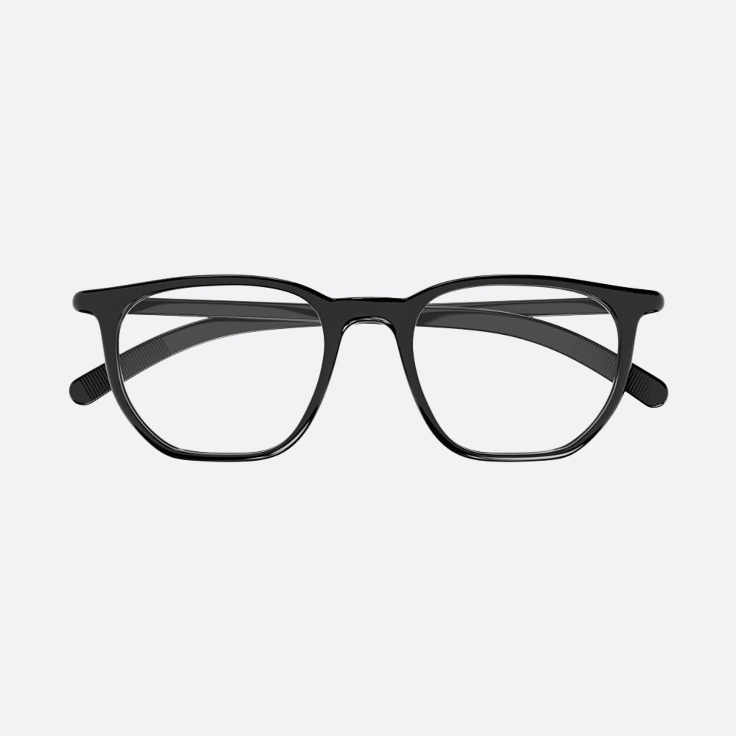 Montblanc 50mm Black Geometric Man Eyeglasses - Main View