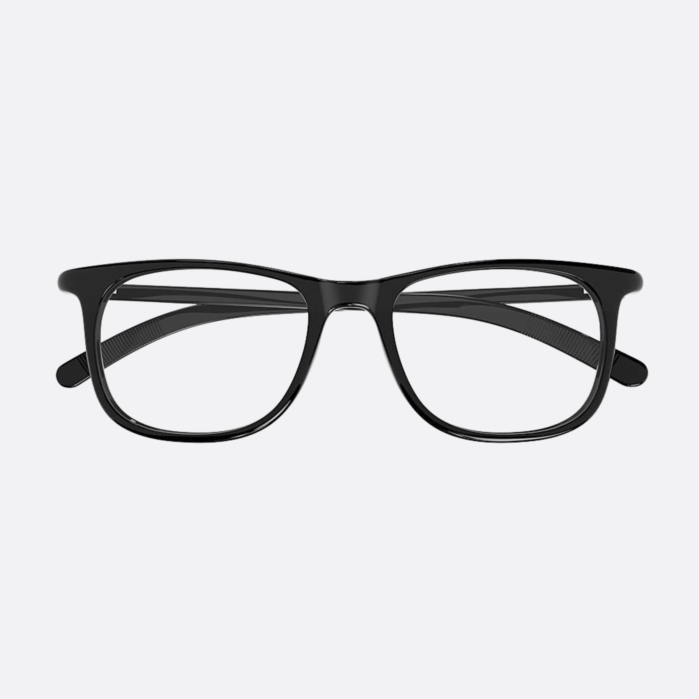Montblanc 52mm Black Squared Man Eyeglasses - Main View
