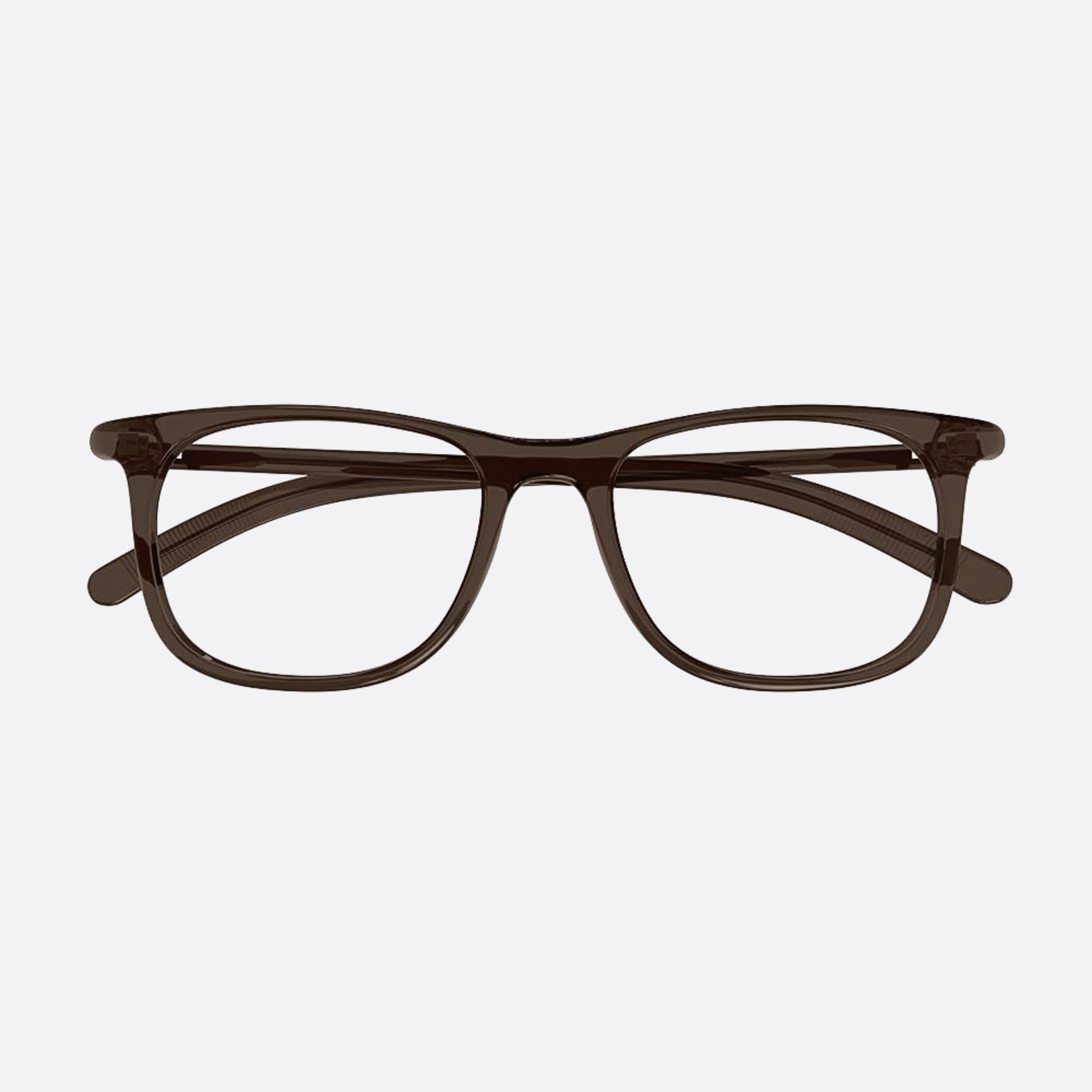 Montblanc 52mm Brown Squared Man Eyeglasses - Main View