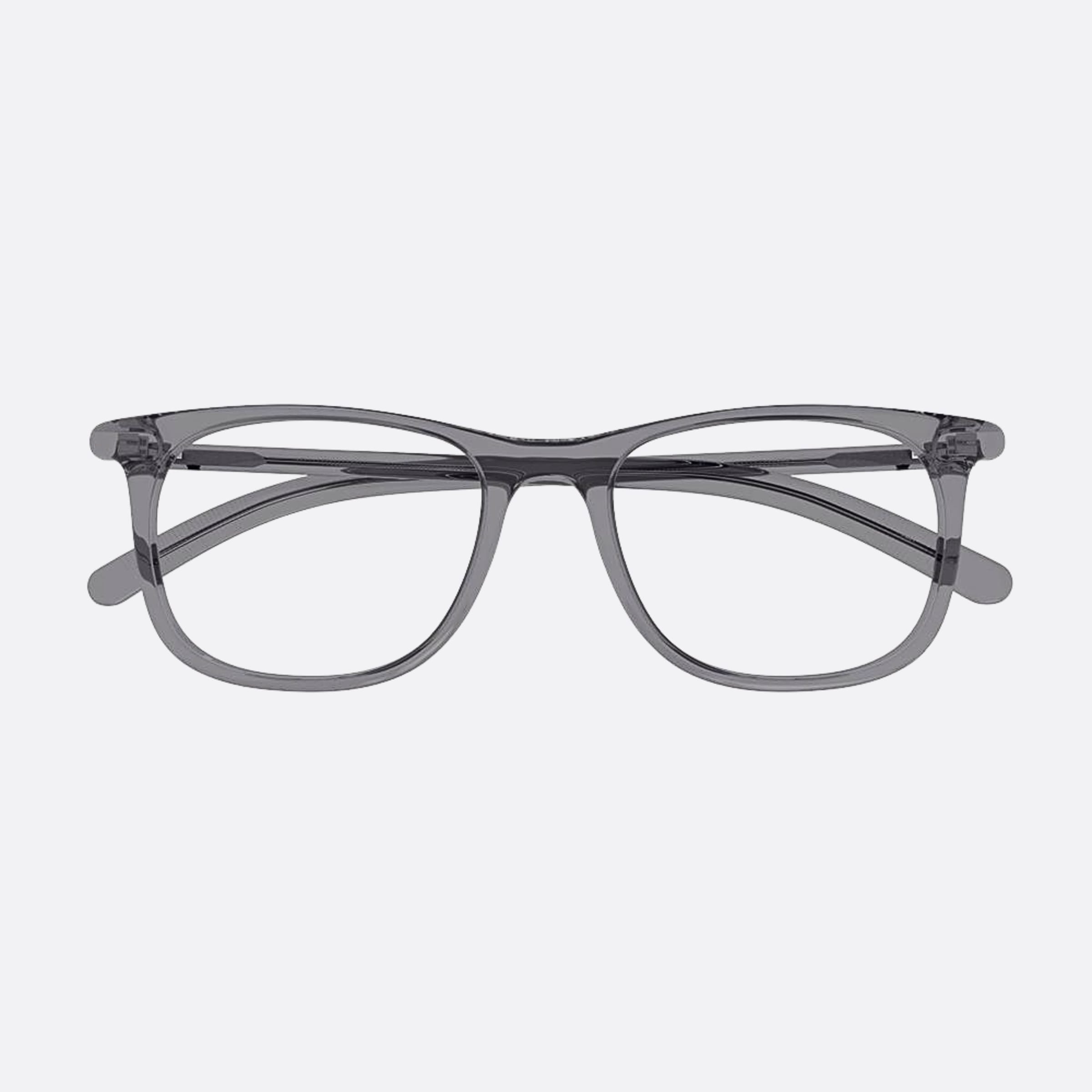 Montblanc 52mm Grey Squared Man Eyeglasses - Main View