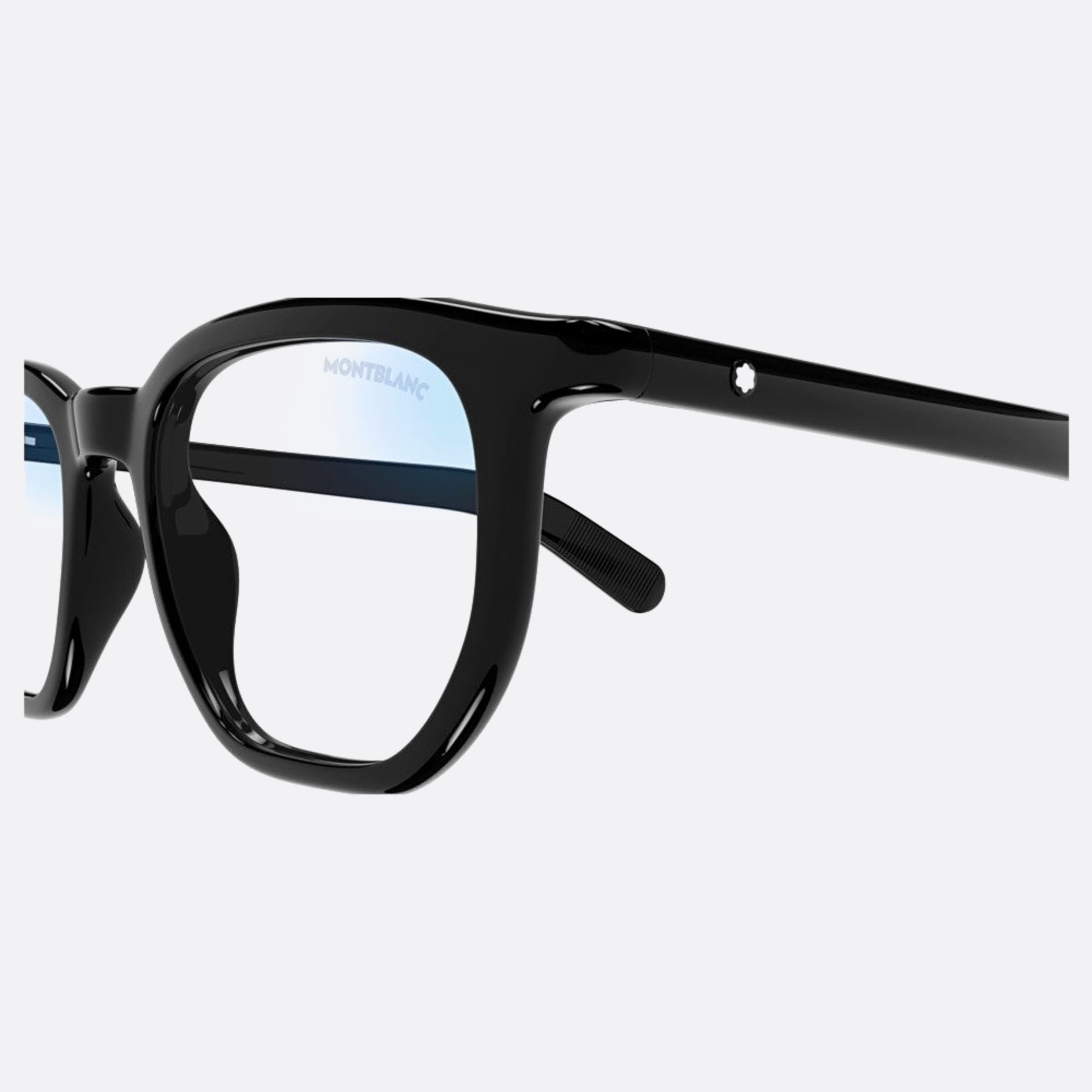 Montblanc 50mm Bkph Black Squared Photochromic Man Sunglasses - Detail View