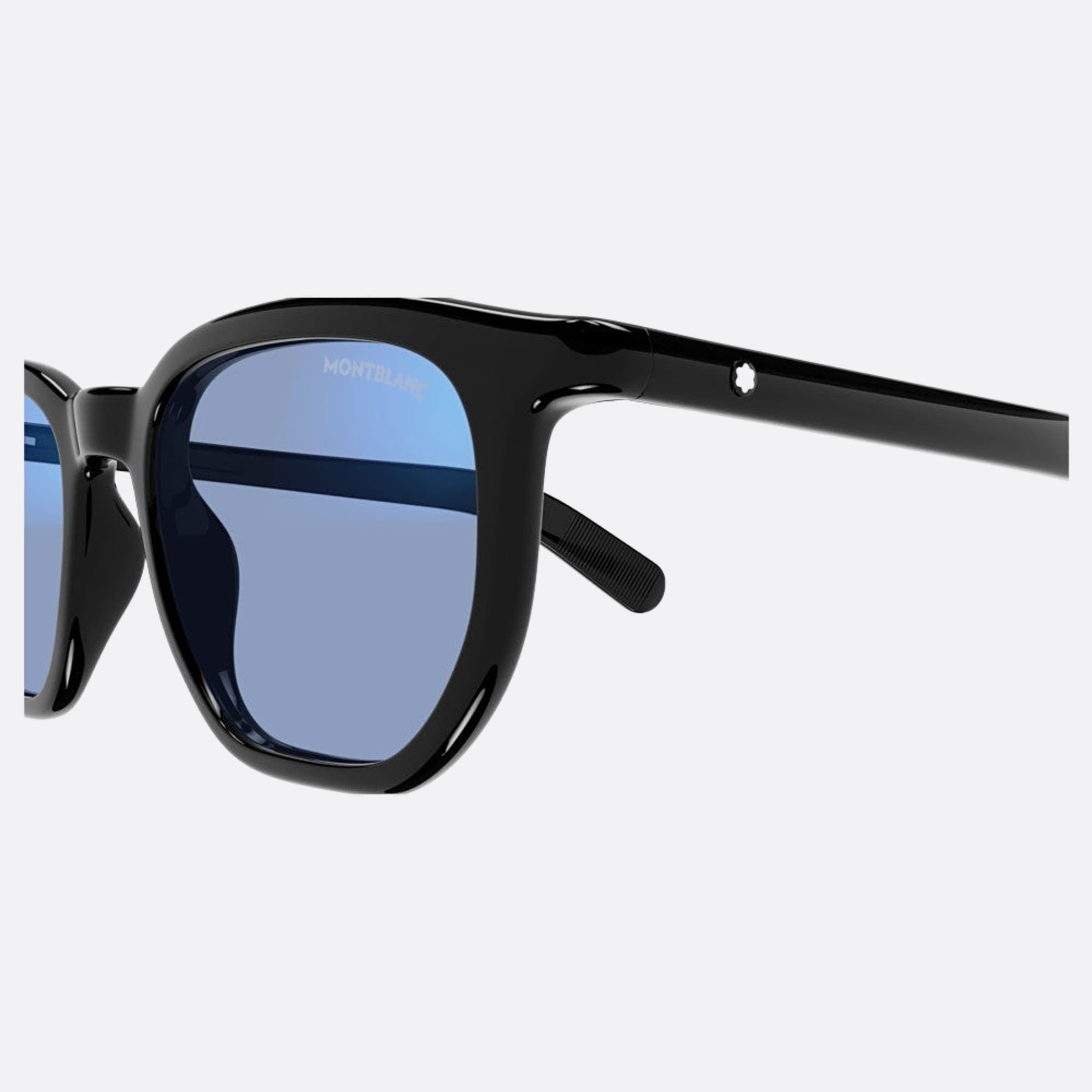 Montblanc 50mm Bkph Black Squared Photochromic Man Sunglasses - Lifestyle Shot