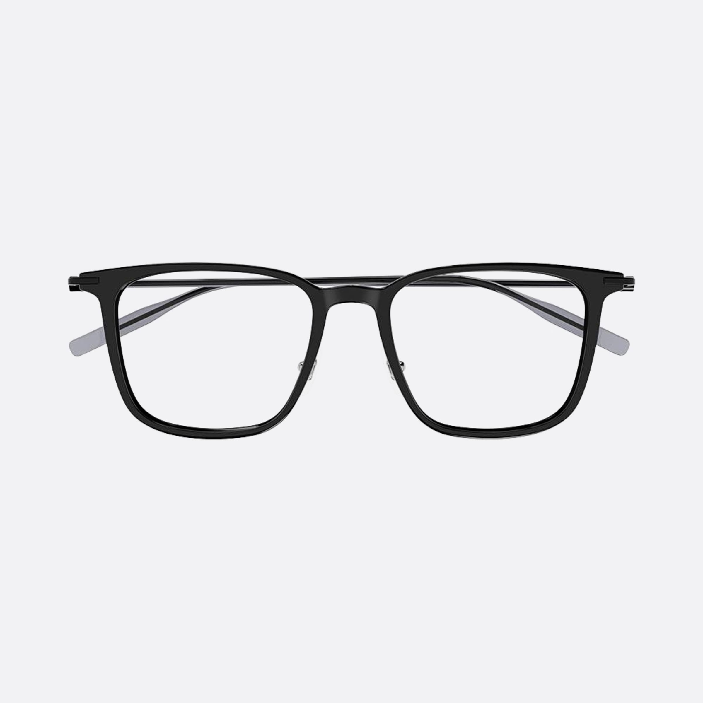 Montblanc 52mm Black Squared Man Eyeglasses - Main View