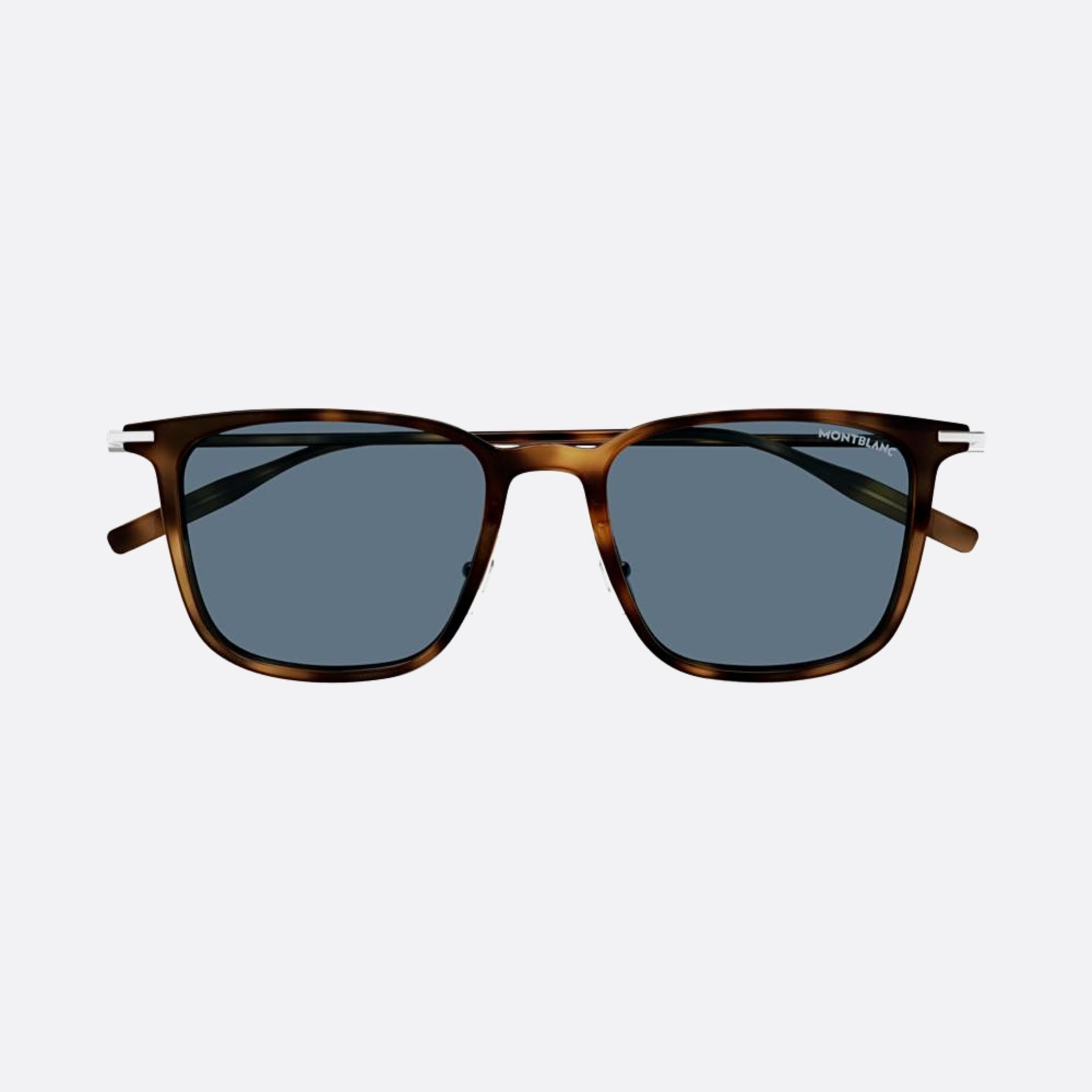 Montblanc 52mm Havana Squared Man Sunglasses - Main View