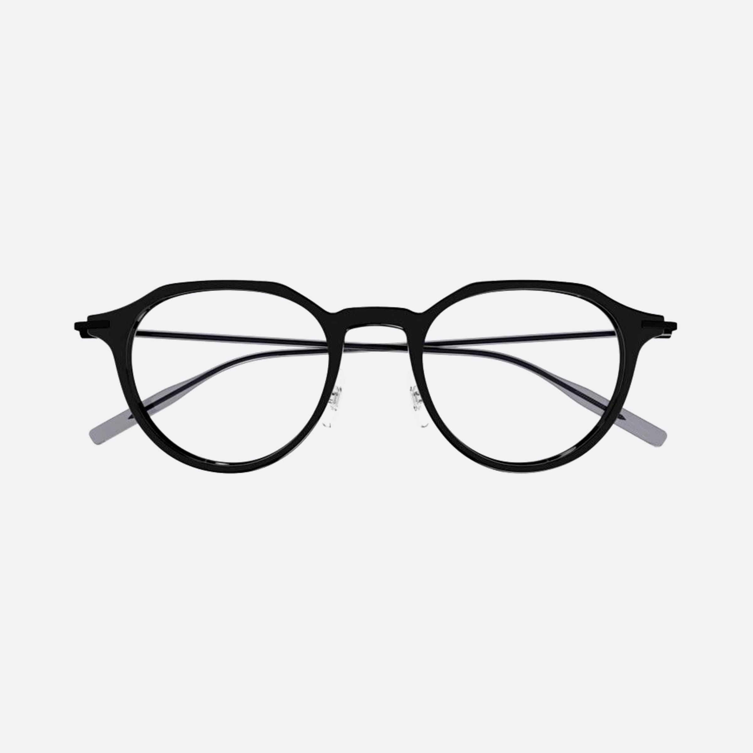 Montblanc 49mm Black Pantos Man Eyeglasses - Main View