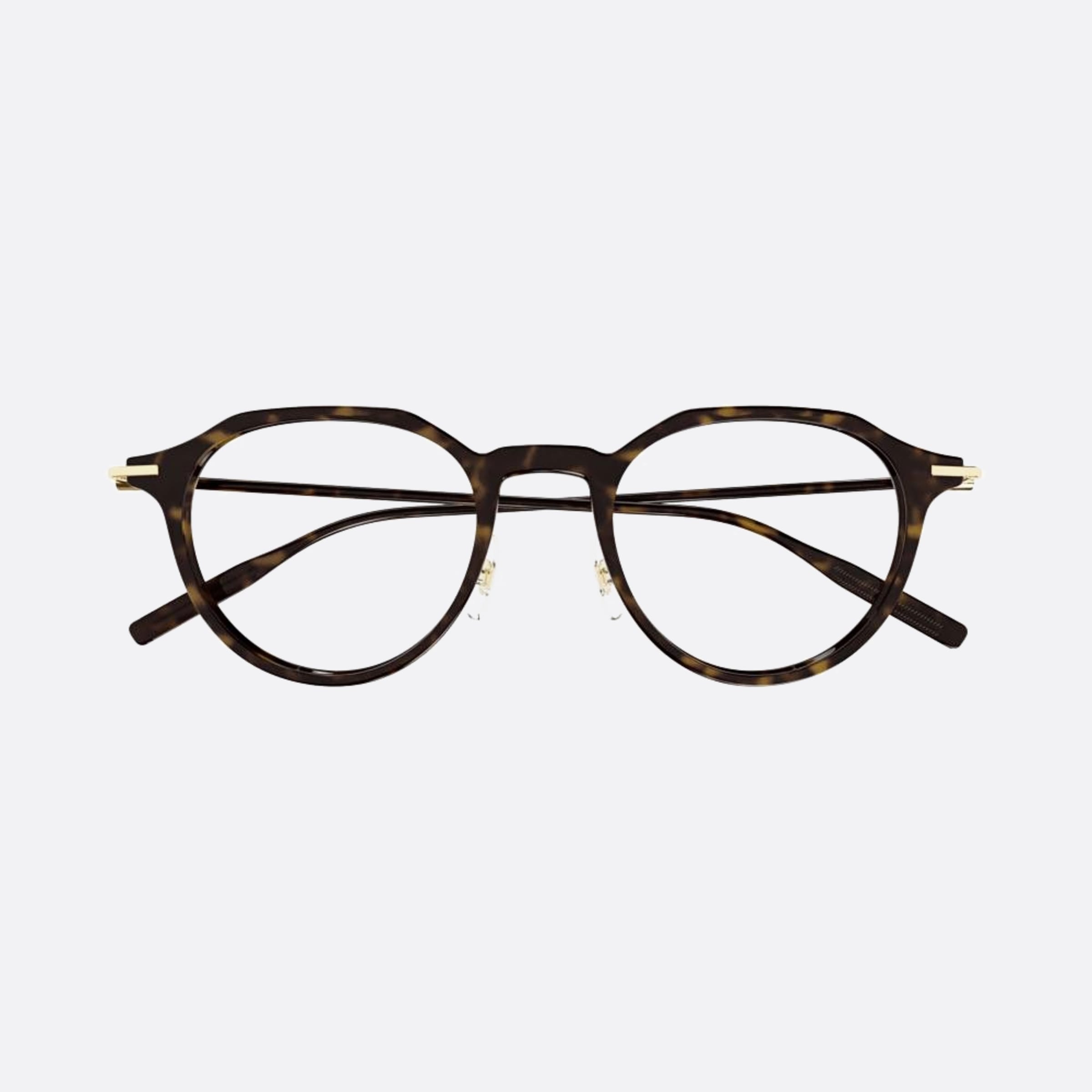 Montblanc 49mm Havana Pantos Man Eyeglasses - Main View