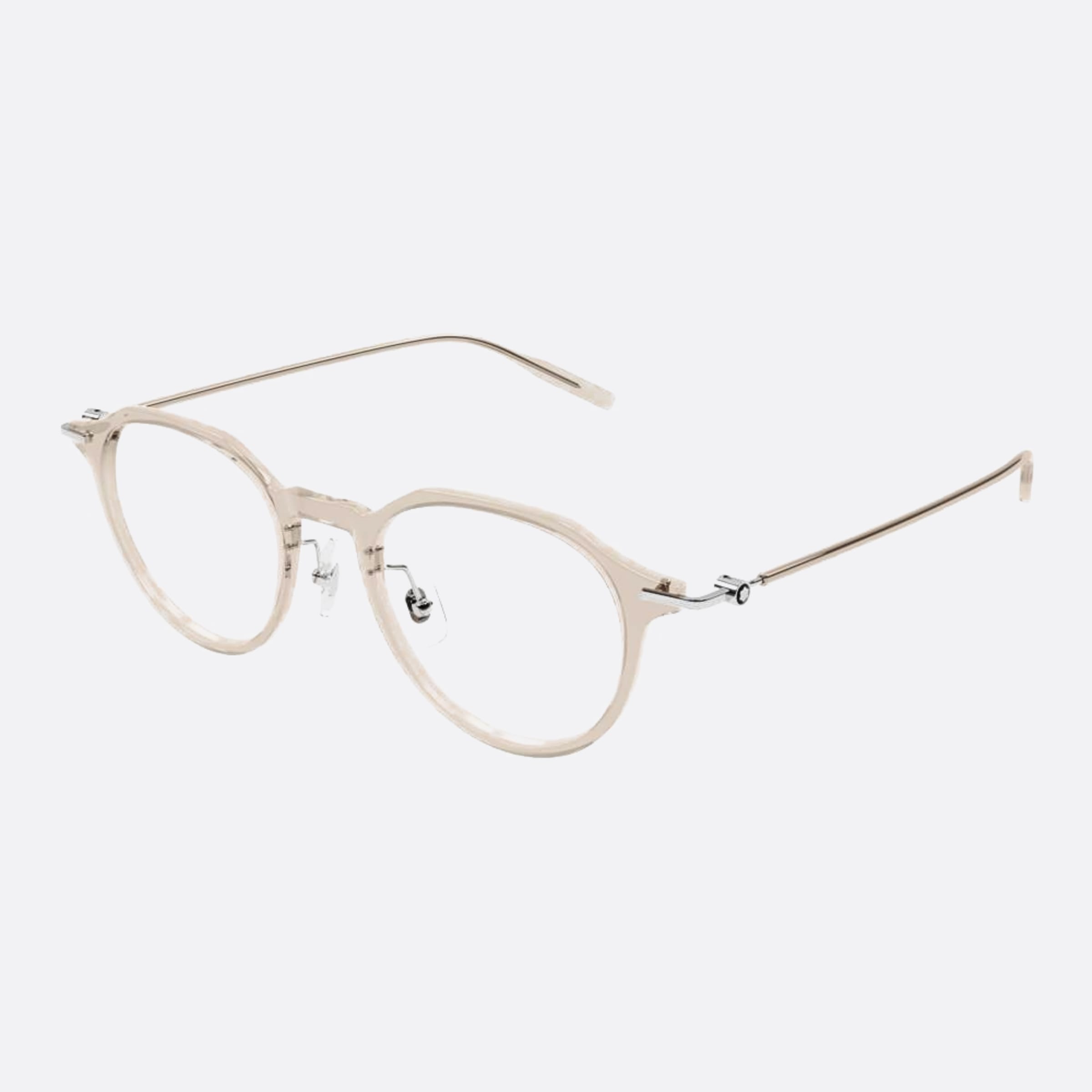 Montblanc 49mm Pink Pantos Man Eyeglasses - Side View